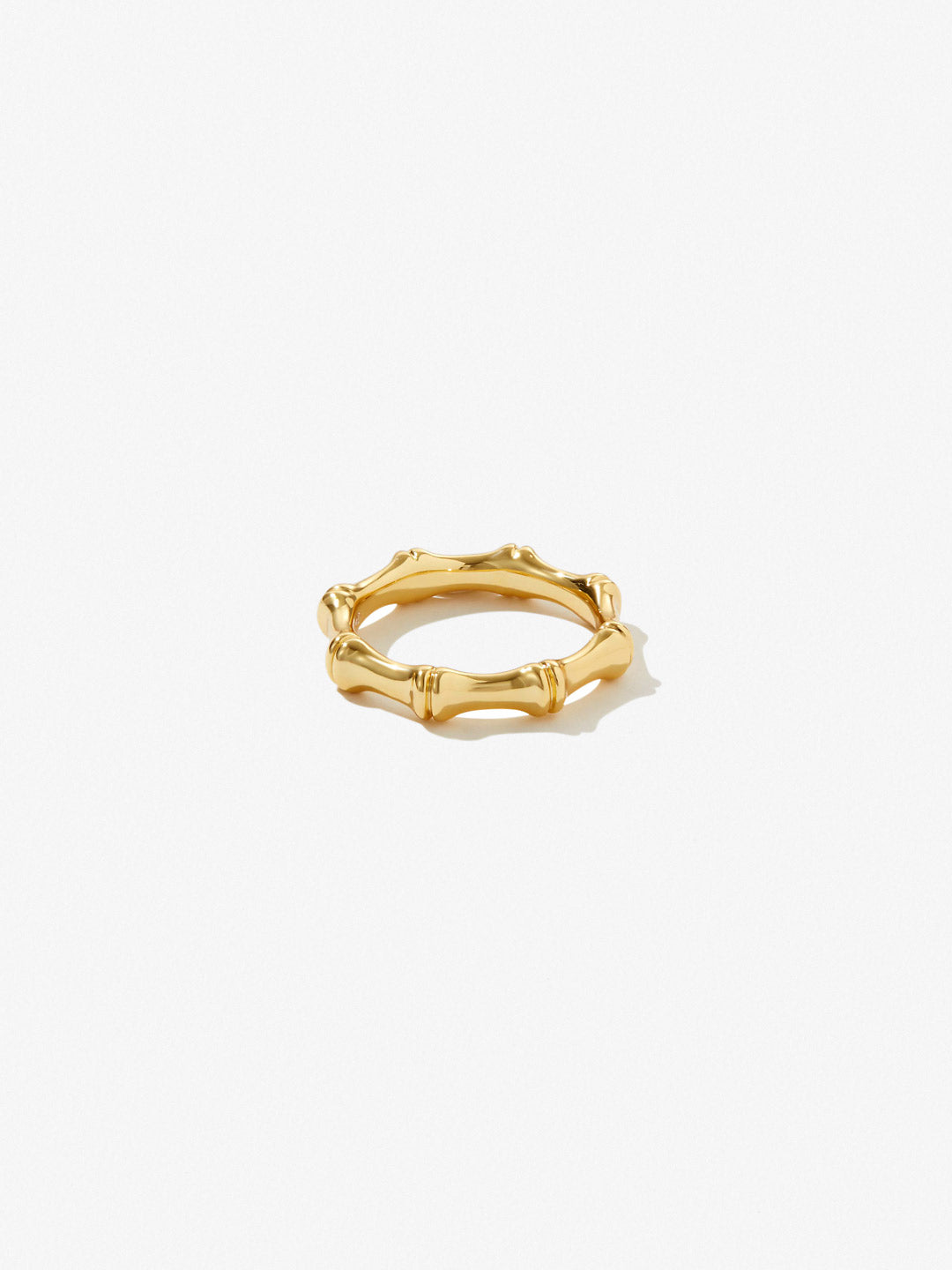 Ana Luisa Jewelry Rings Medium Bands Bamboo Ring Viaje Gold