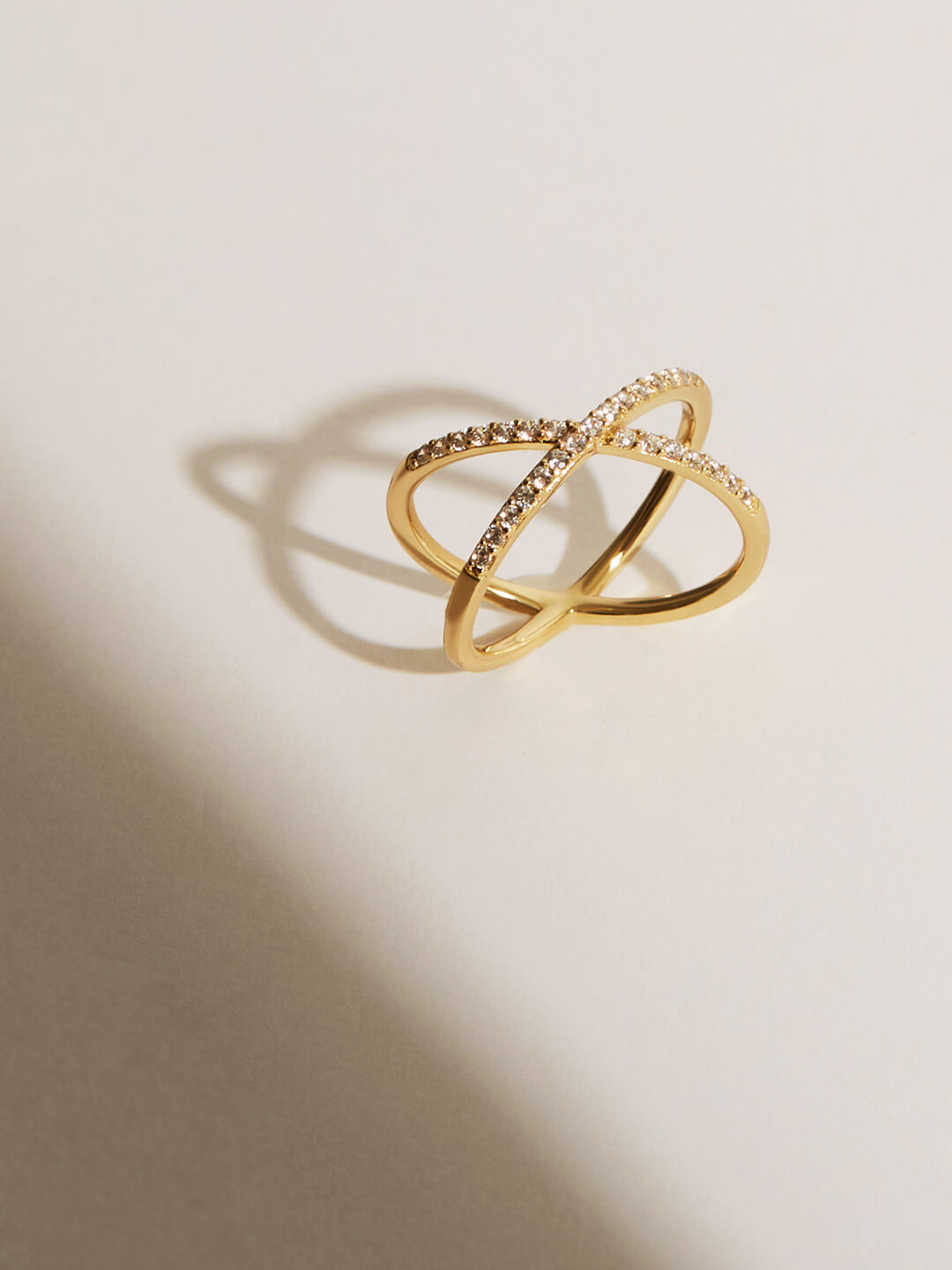 Ana Luisa Jewelry Rings Pave Crossover Ring Jax Silver