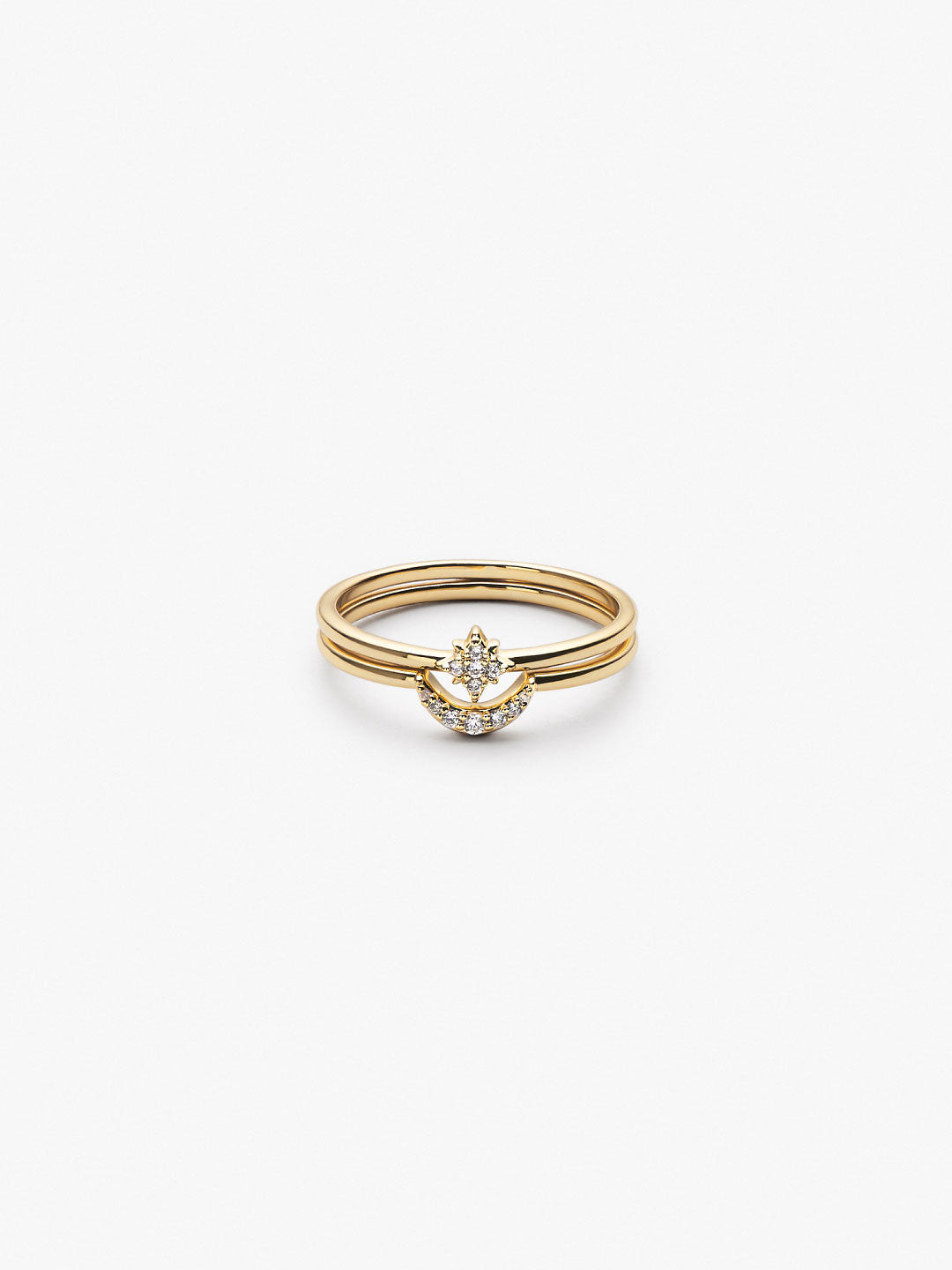 Ana Luisa Jewelry Rings Statement Rings Moon And Star Rings Sky Set Gold