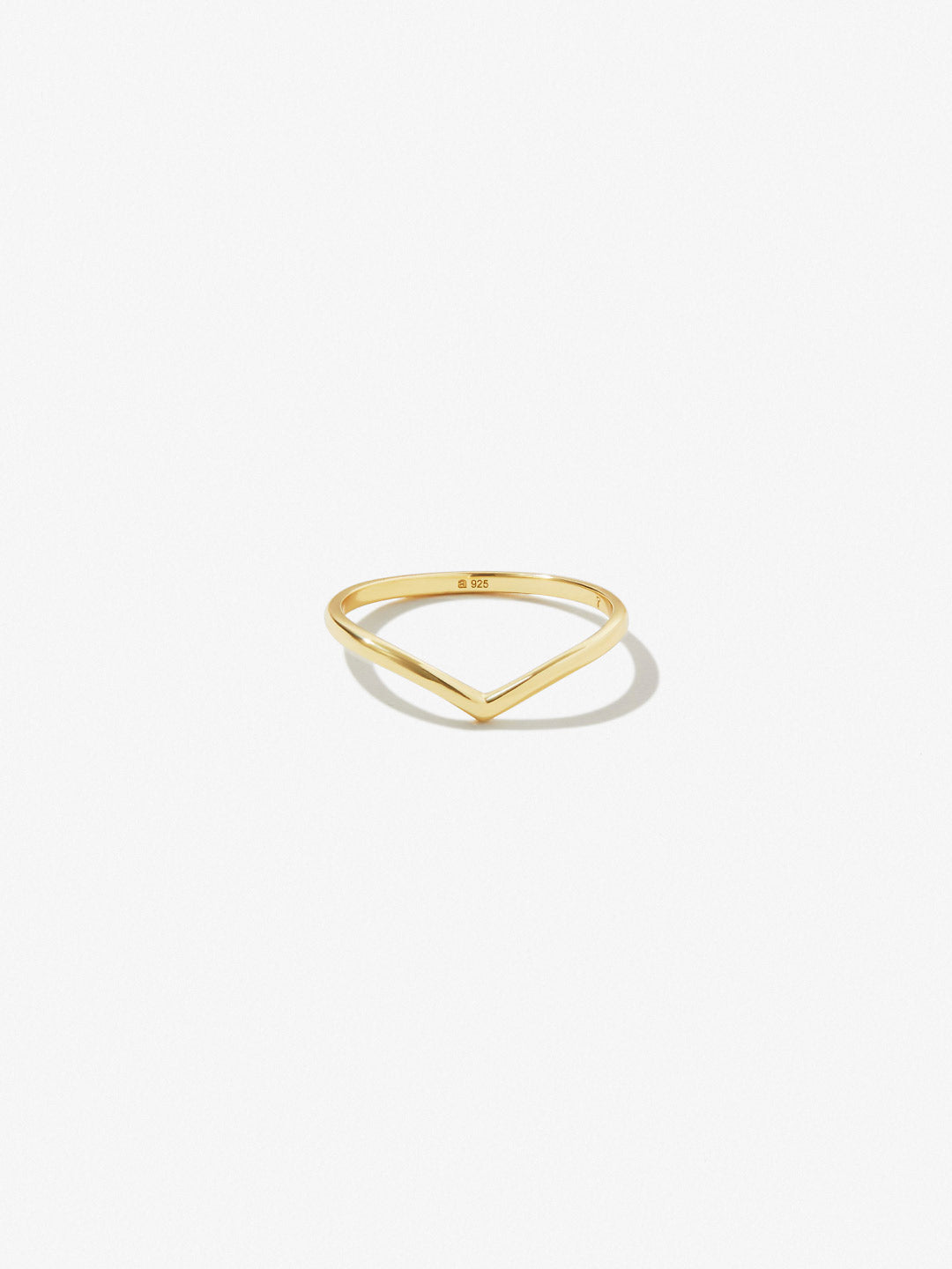 Ana Luisa Jewelry Rings Thin Bands Curved Gold Ring Valerie Silver