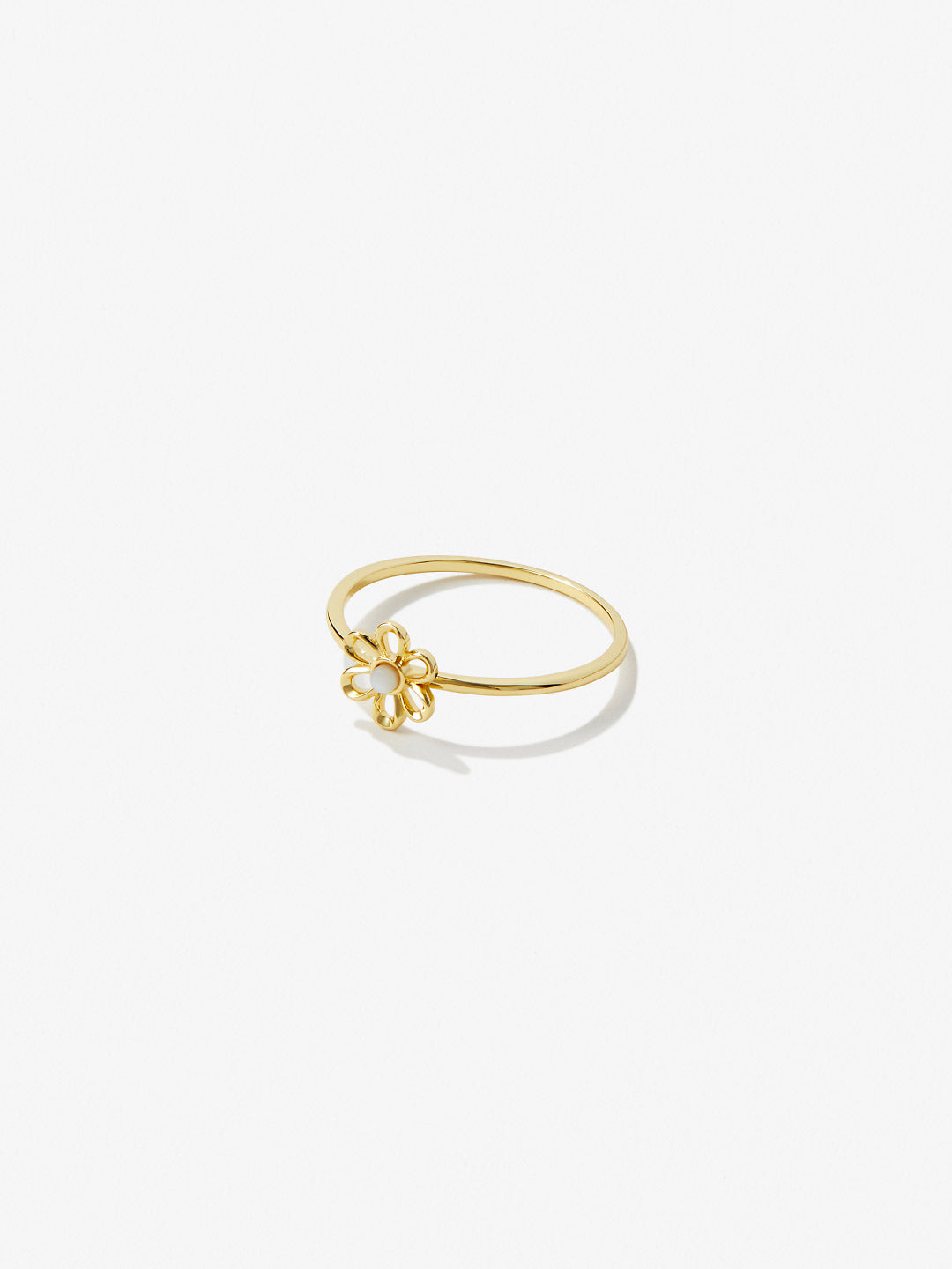 Ana Luisa Jewelry Rings Thin Bands Open Flower Ring Estella Gold