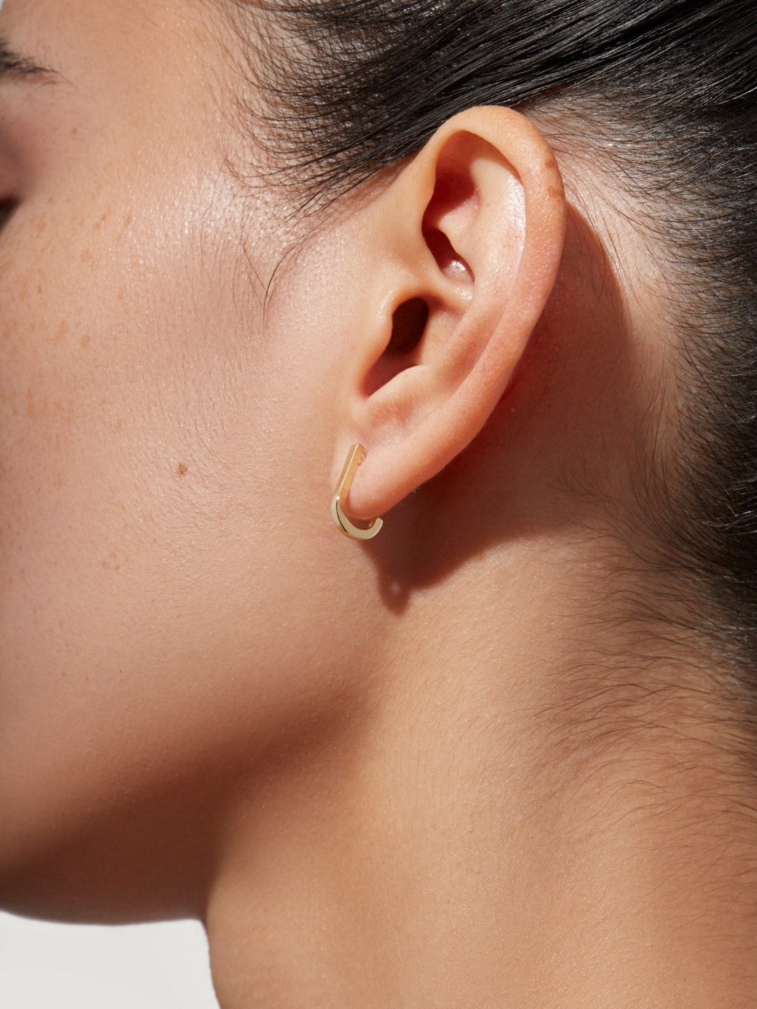 Ana Luisa Jewelry Studs Earrings Curved Stud Earrings Jia Gold