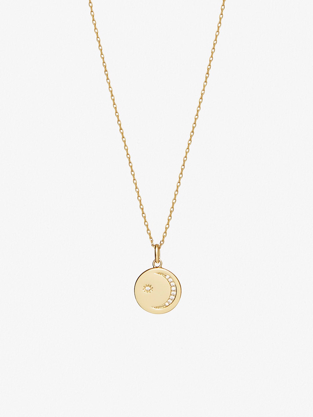 Ana Luisa Necklaces Pendant Necklace Moon Necklace Rozzah Gold