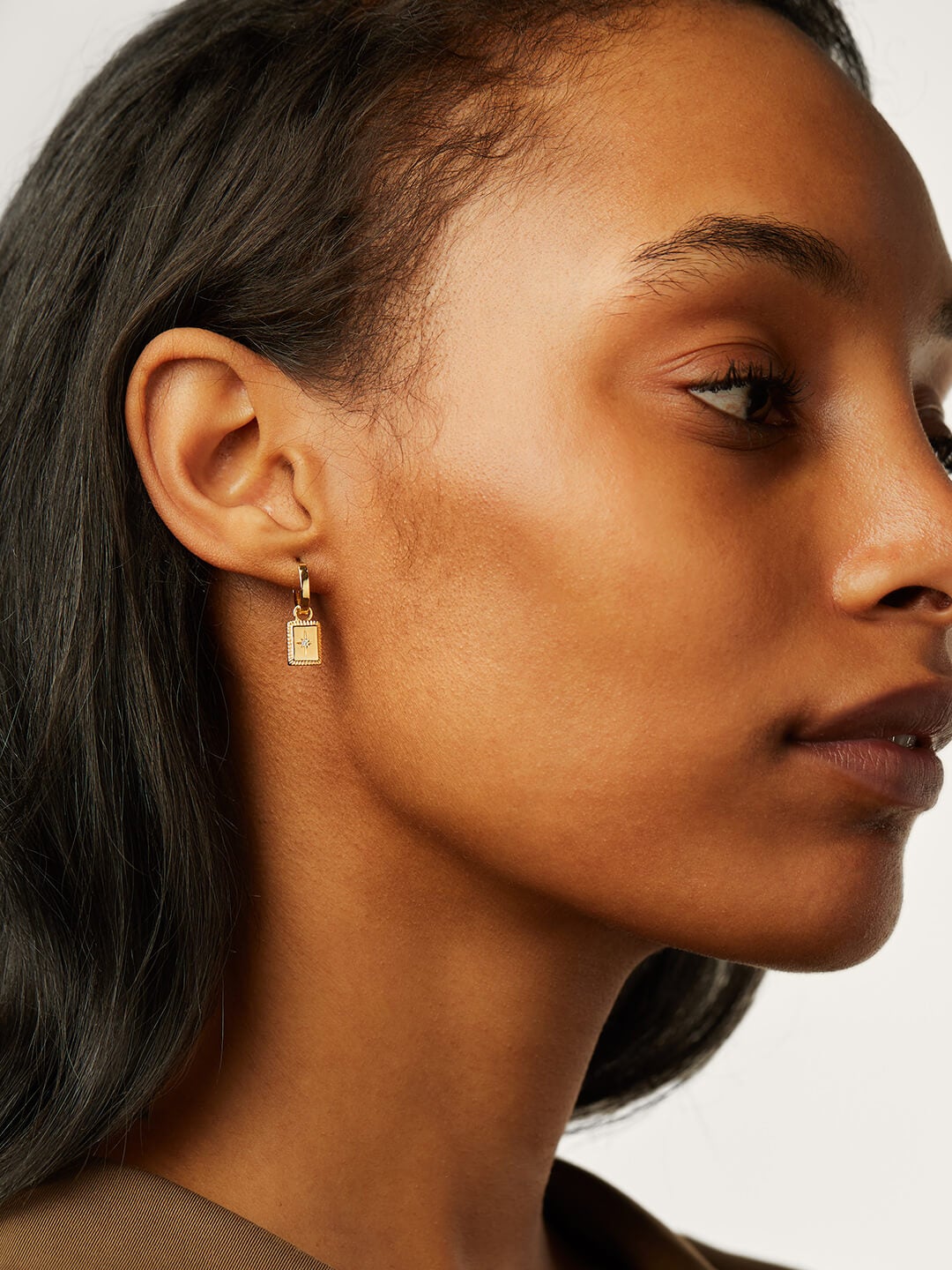 Ana Luisa Earrings Studs Earrings Talisman Huggie Hoops Cruz Gold