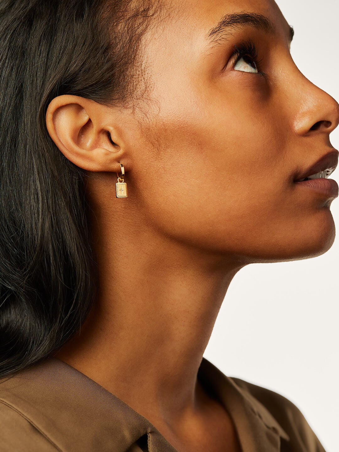 Ana Luisa Earrings Studs Earrings Talisman Huggie Hoops Cruz Gold