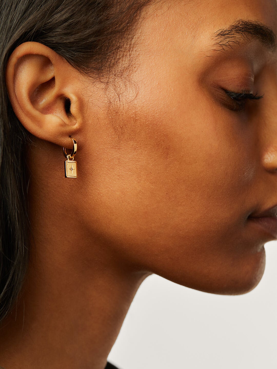Ana Luisa Earrings Studs Earrings Talisman Huggie Hoops Cruz Gold