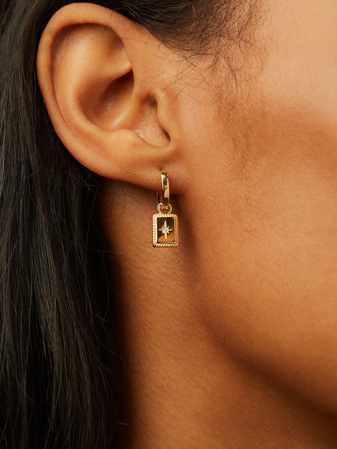 Ana Luisa Earrings Studs Earrings Talisman Huggie Hoops Cruz Gold