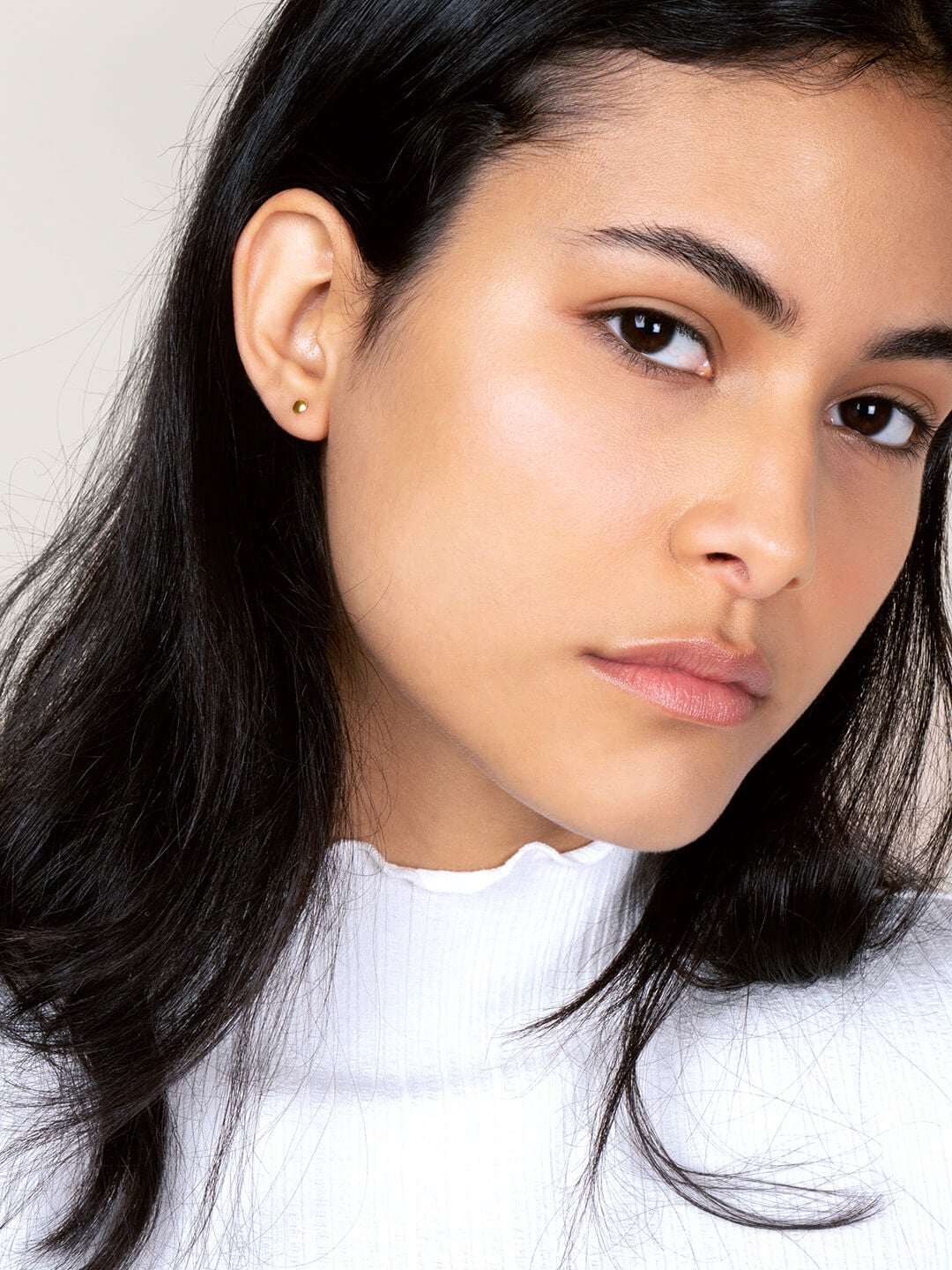 Ana Luisa Earrings Studs Earrings Thumbtack Stud Earrings Mini Disco Gold