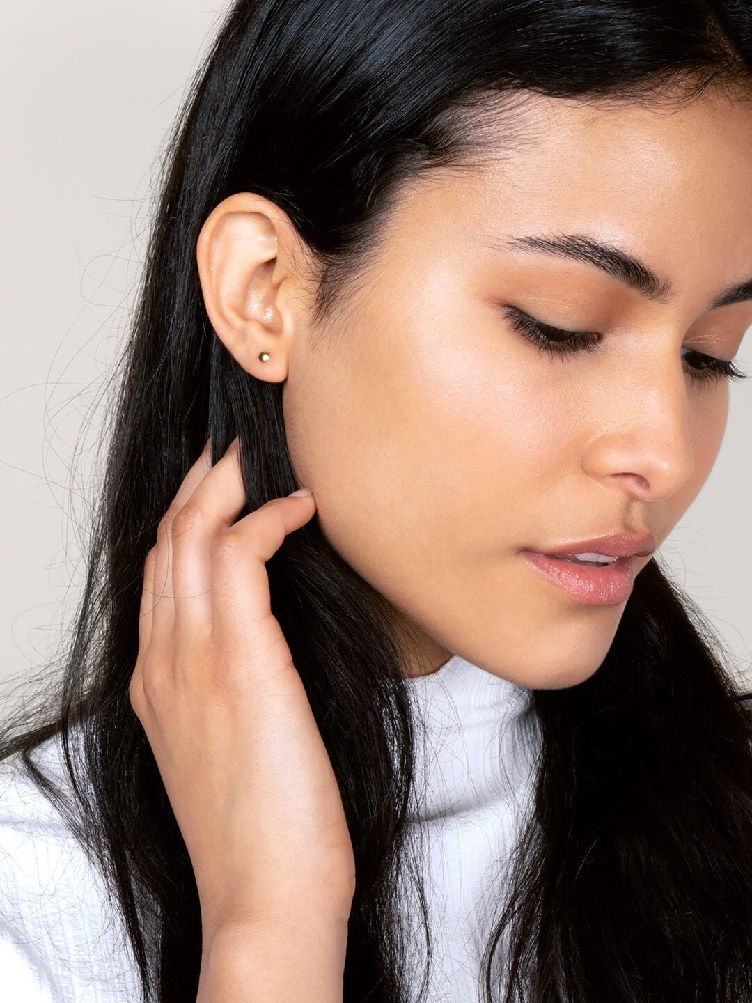 Ana Luisa Earrings Studs Earrings Thumbtack Stud Earrings Mini Disco Gold