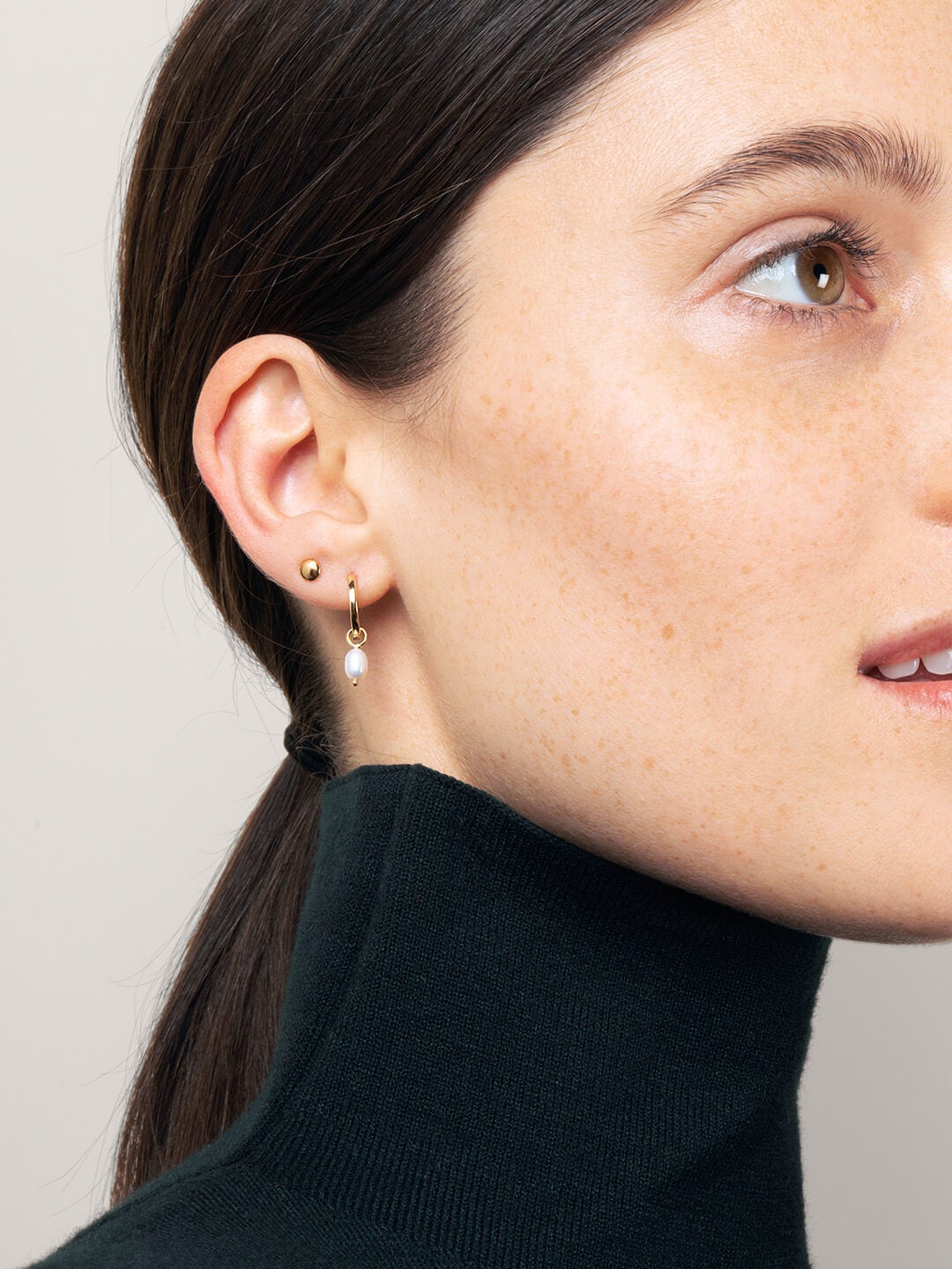 Ana Luisa Earrings Studs Earrings Thumbtack Stud Earrings Mini Disco Gold