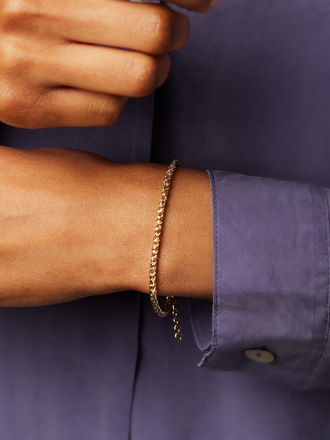 Ana Luisa Jewelry Bracelets Chain Bracelet Elina Stacking Gold