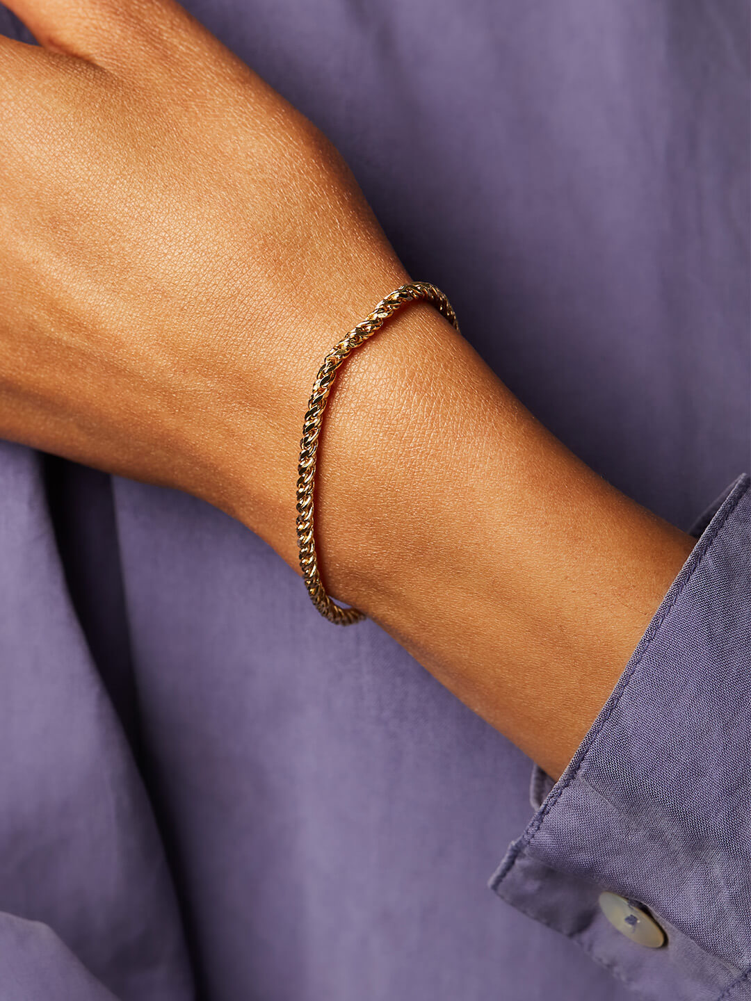 Ana Luisa Jewelry Bracelets Chain Bracelet Elina Stacking Gold
