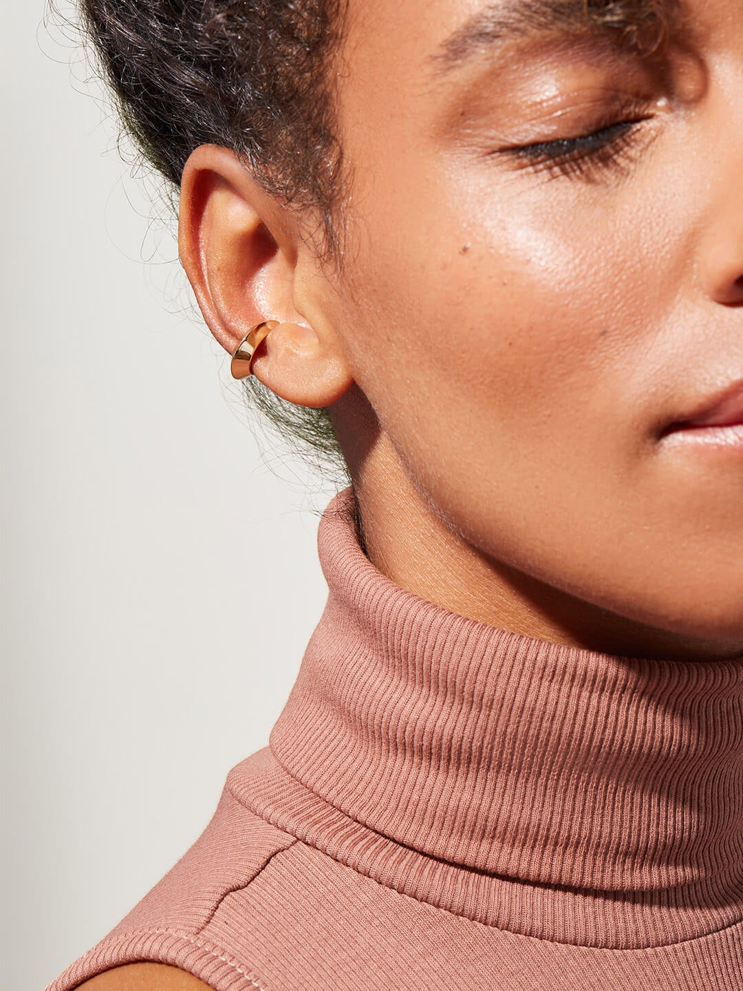 Ana Luisa Jewelry Cuffs Ear Cuff Minimalist Ear Cuff Luca Gold