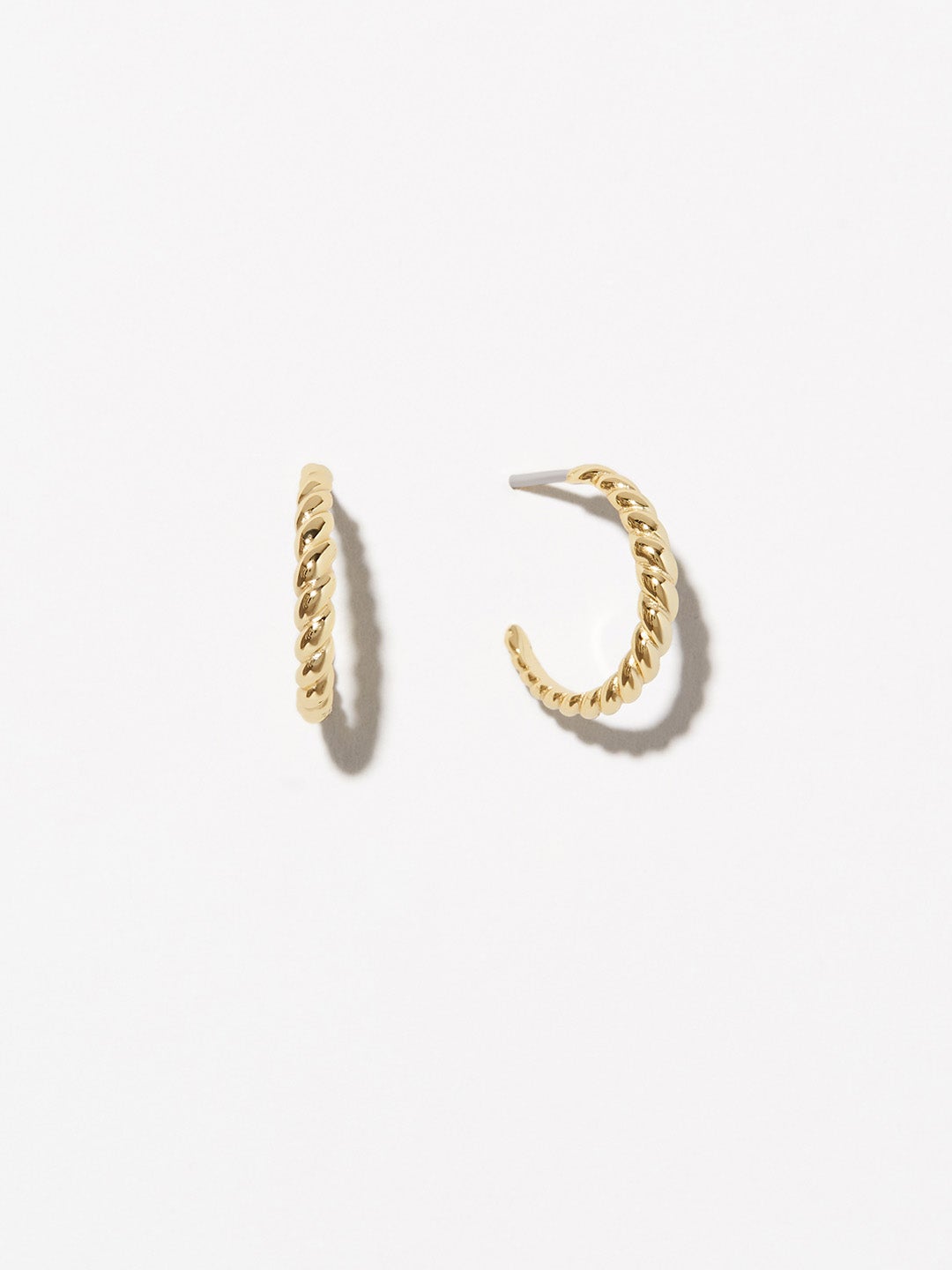 Ana Luisa Jewelry Earrings Hoops Earrings Gold Twist Hoops Vivi Gold Silver