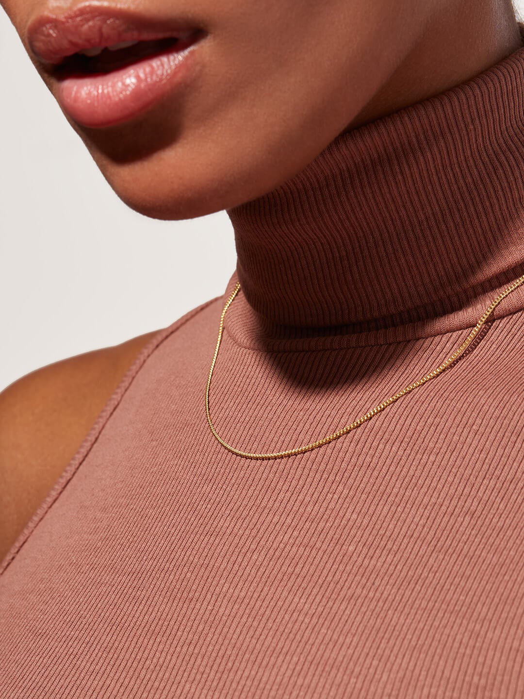 Ana Luisa Jewelry Necklaces Chain Necklaces Curb Chain Necklace Chuck Gold