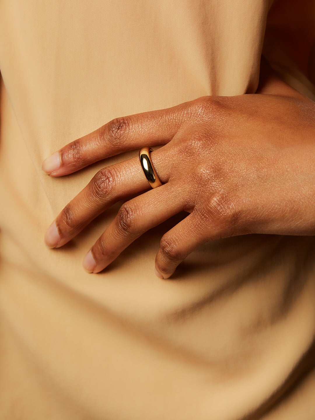 Ana Luisa Rings Band Ring Gold Band Ring Everly Wide