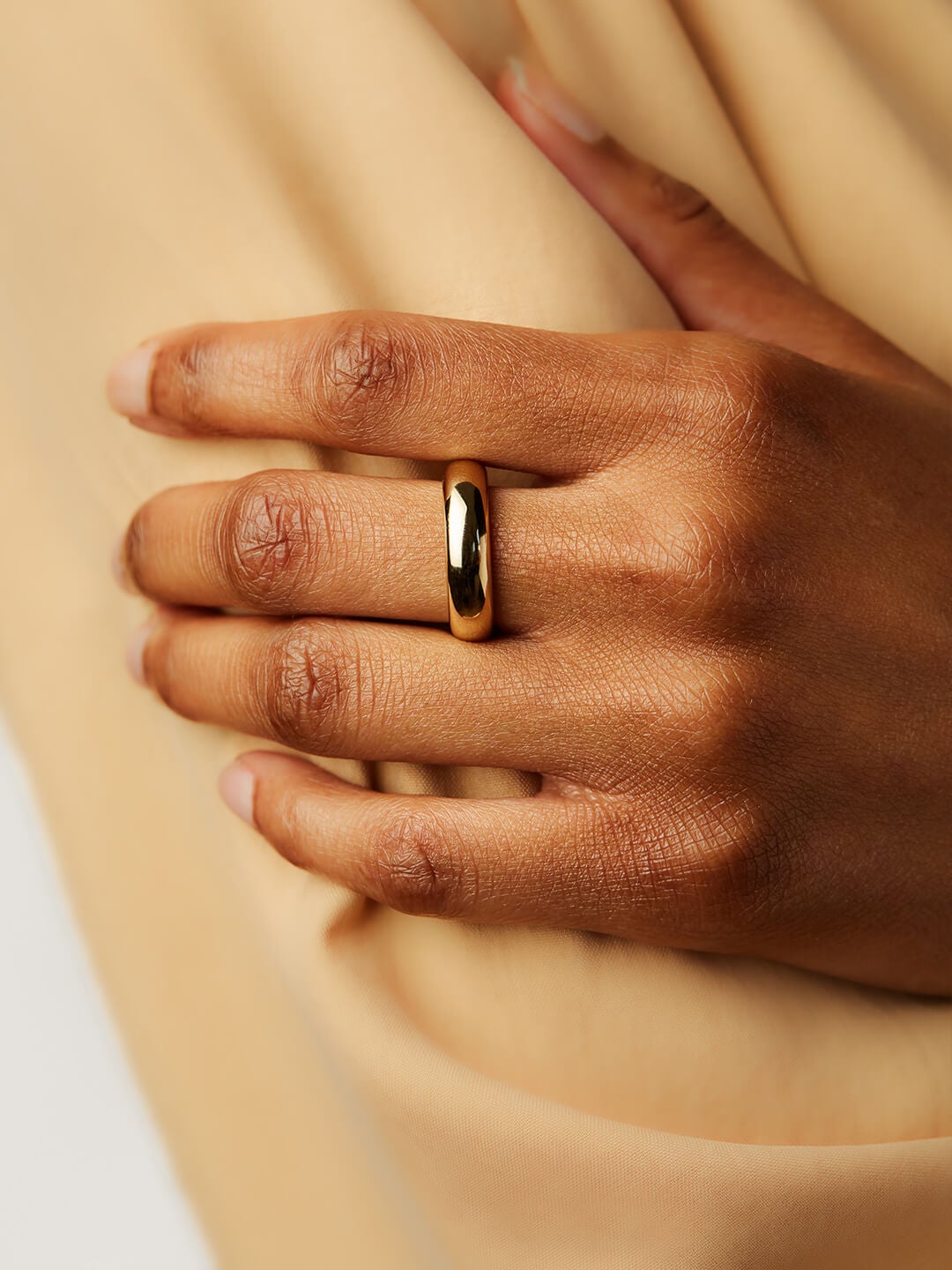 Ana Luisa Rings Band Ring Gold Band Ring Everly Wide