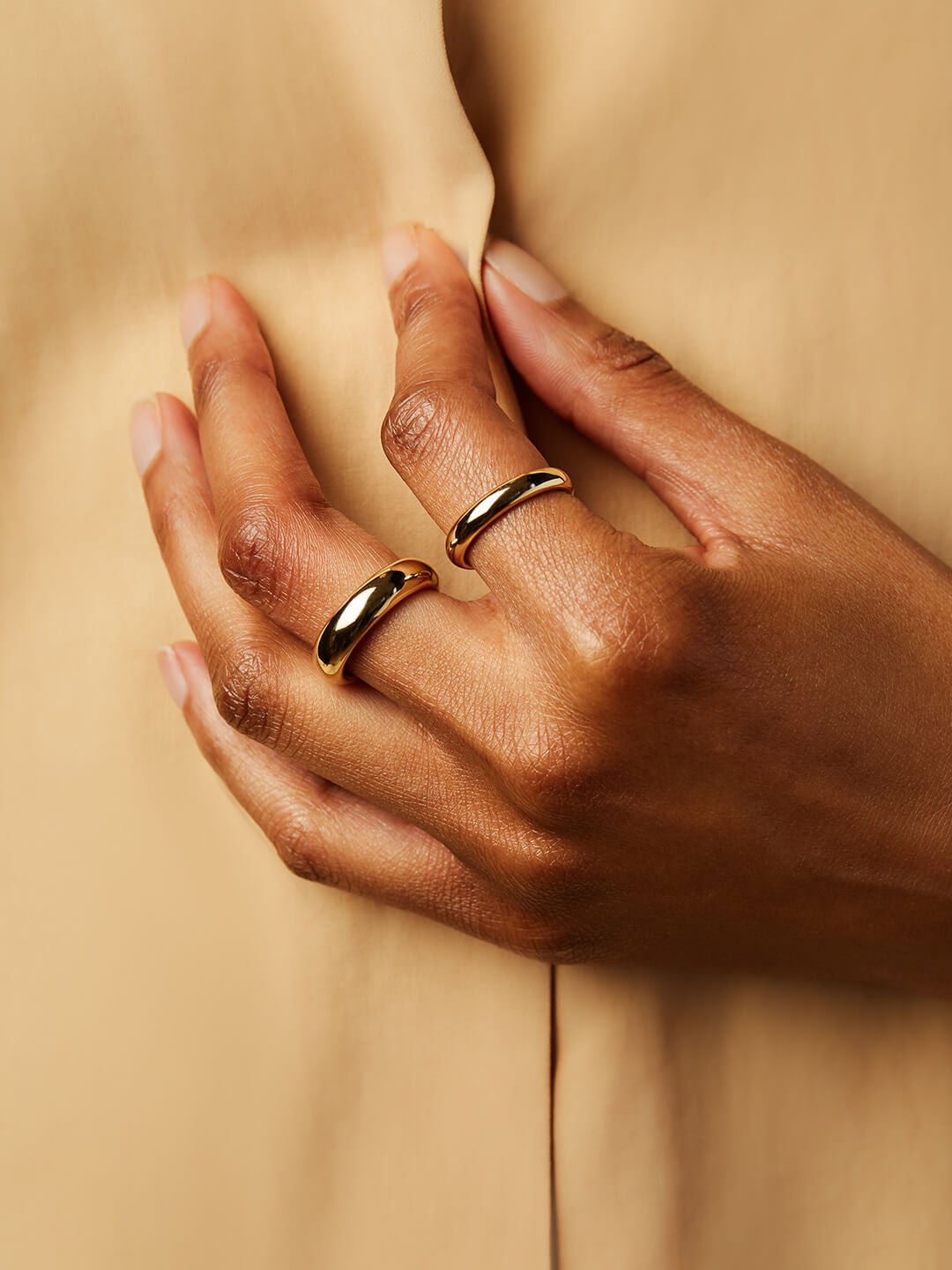 Ana Luisa Rings Band Ring Gold Band Ring Everly Wide