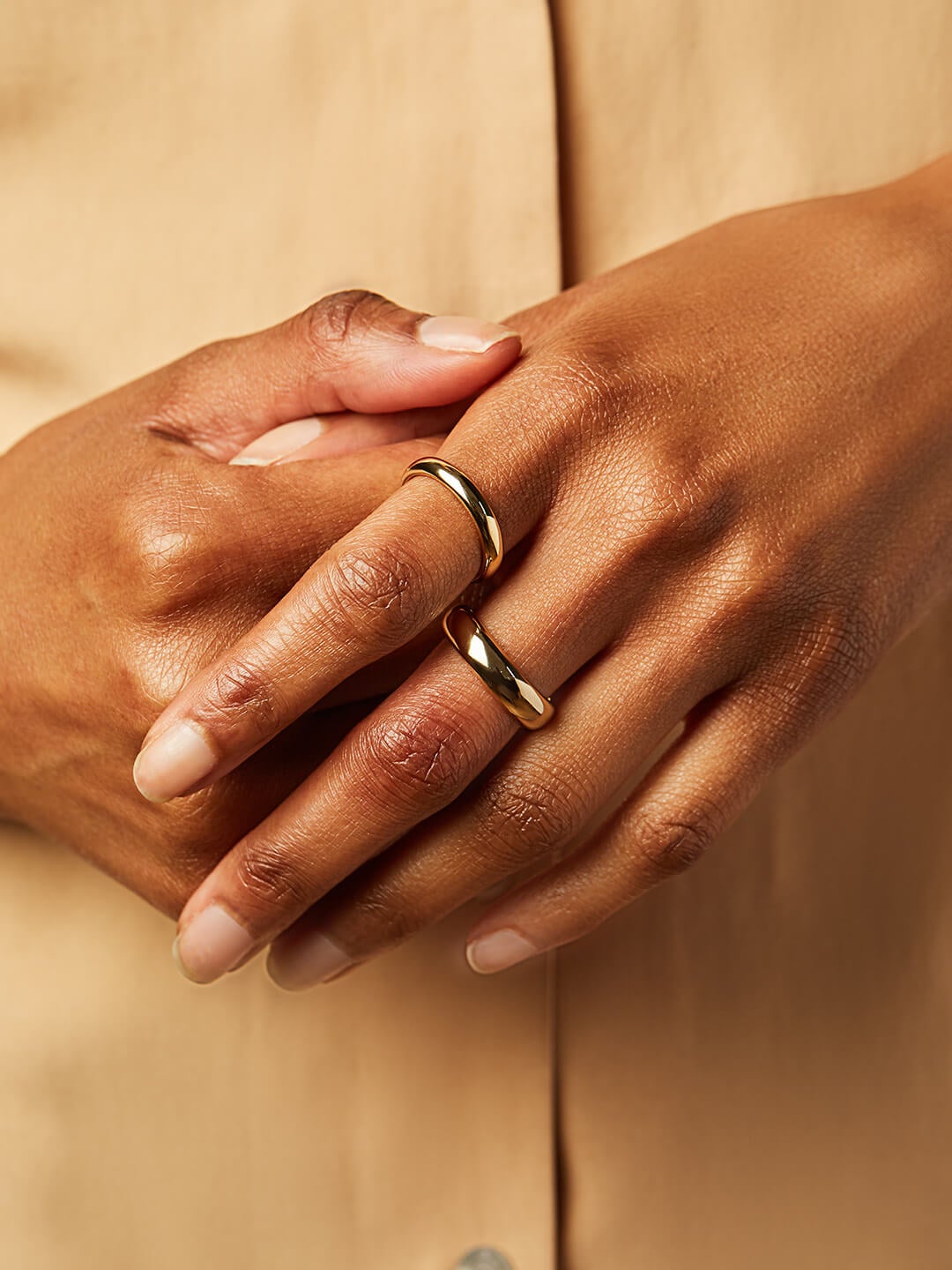 Ana Luisa Rings Band Ring Gold Band Ring Everly Wide
