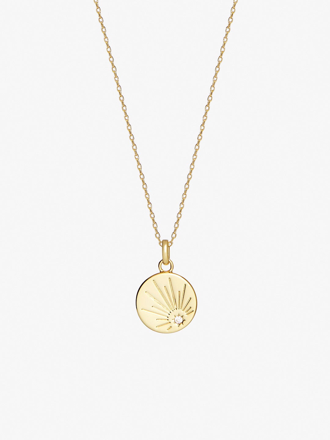 Ana Luisa Necklace Pendant Necklace Astro Coin Necklace Cari Reversible Gold