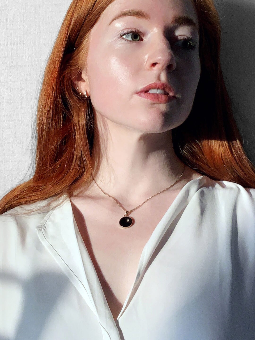 Ana Luisa Necklace Pendant Necklace Astro Coin Necklace Cari Reversible Gold