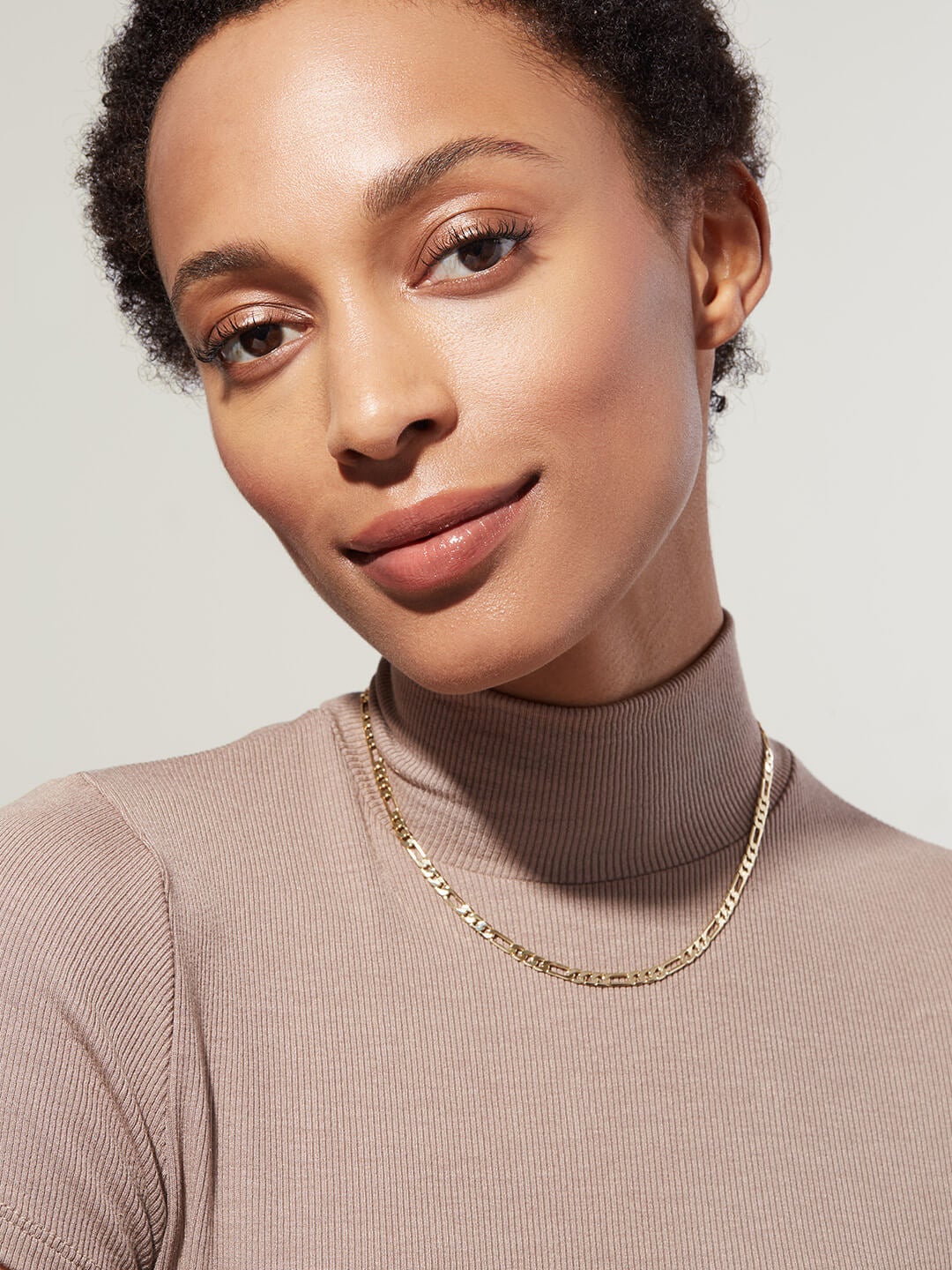 Ana Luisa Jewelry Necklaces Chain Figaro Chain Necklace Leo Bold Short Gold