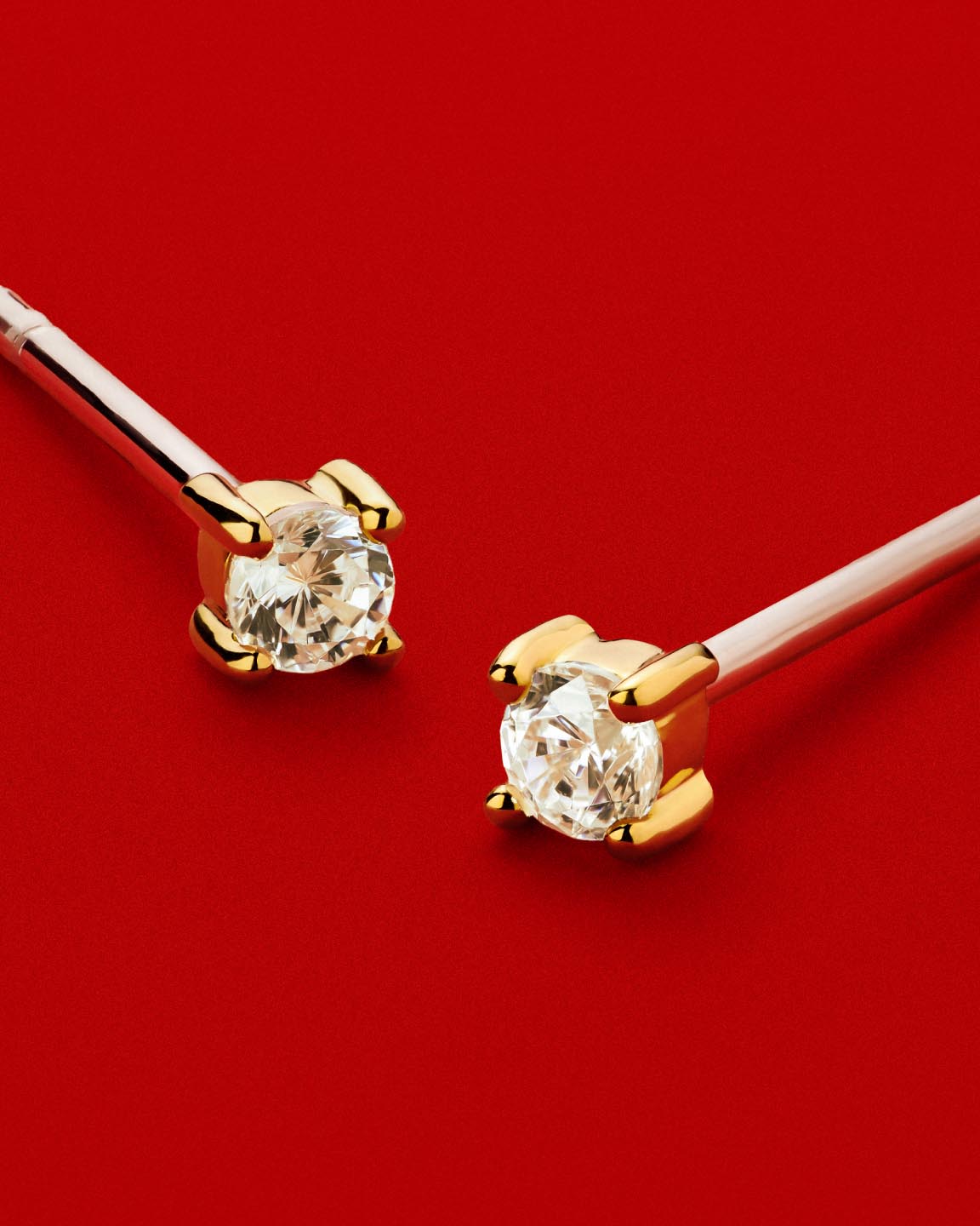 Sterling Silver - Mini Diamond Studs