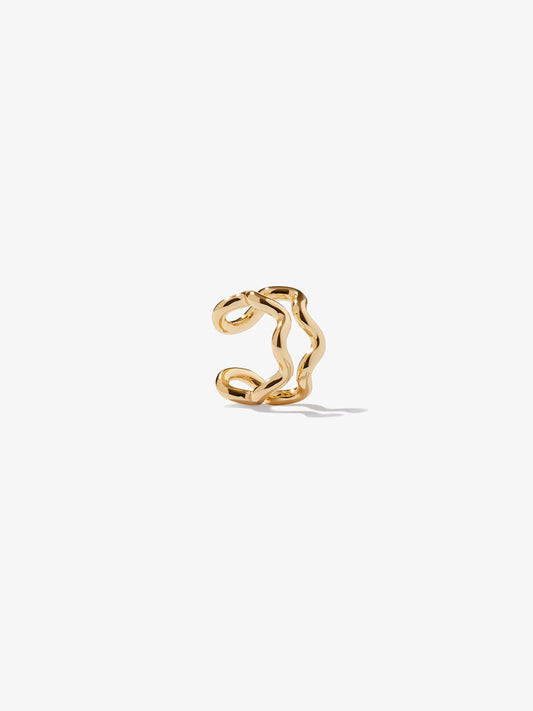 1 - Ana Luisa Jewelry Earrings Ear Cuff Gold Earcuff Onda Earcuff Gold