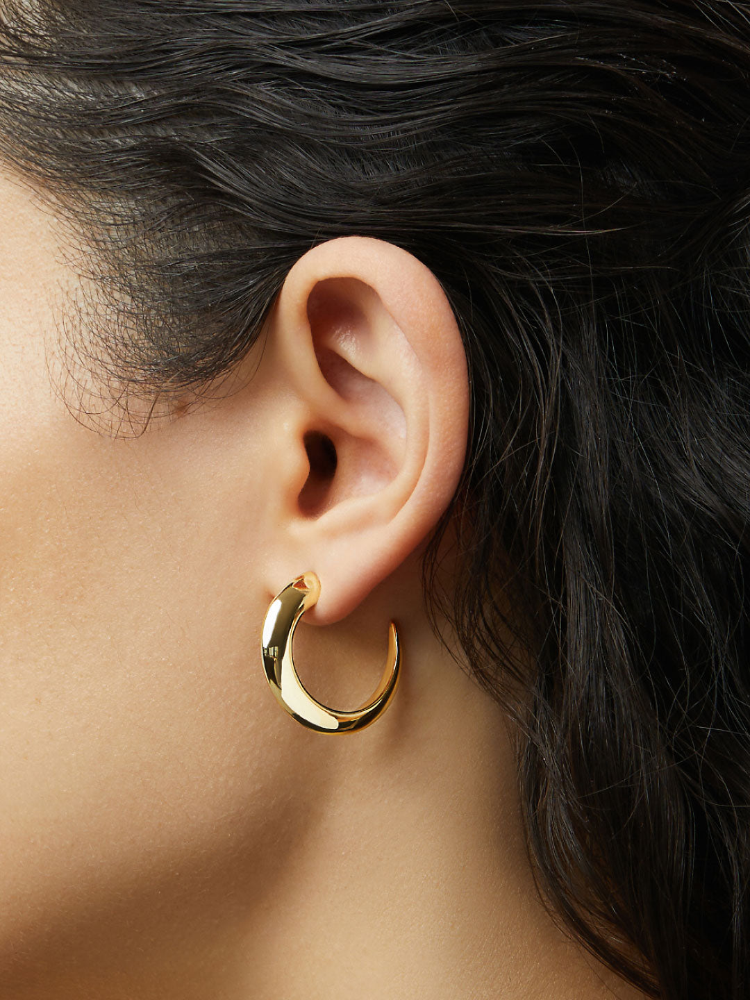 Ana Luisa Jewelry Earrings Medium Hoops Large Gold Hoop Earrings Teagan Gold