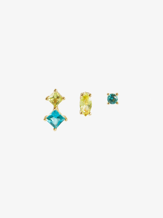1 - Ana Luisa Jewelry Earrings Stud Earrings Set Val Marine Gold