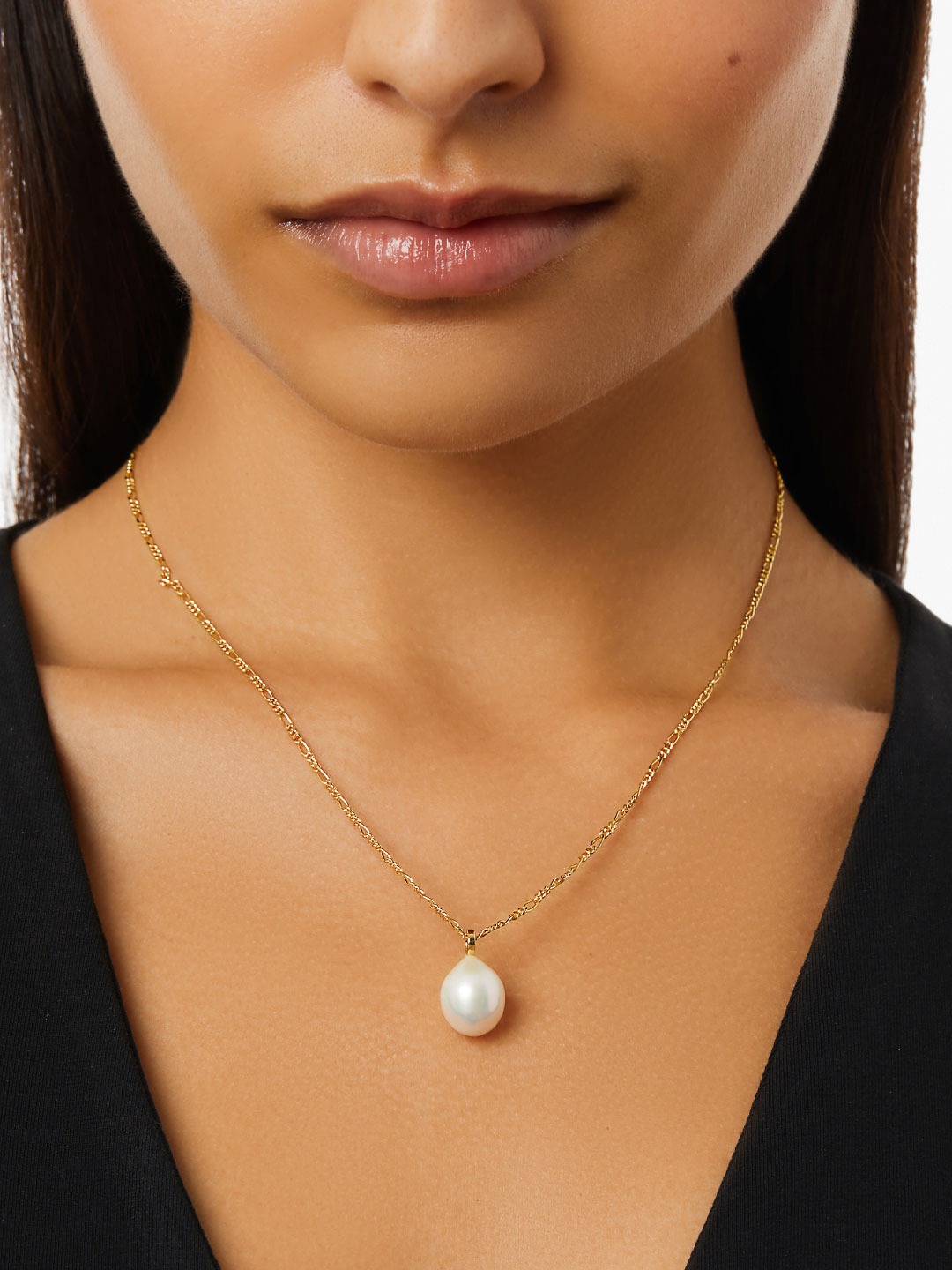 Ana Luisa Jewelry Necklaces Pendants Pearl Pendant Necklace Marina Gold