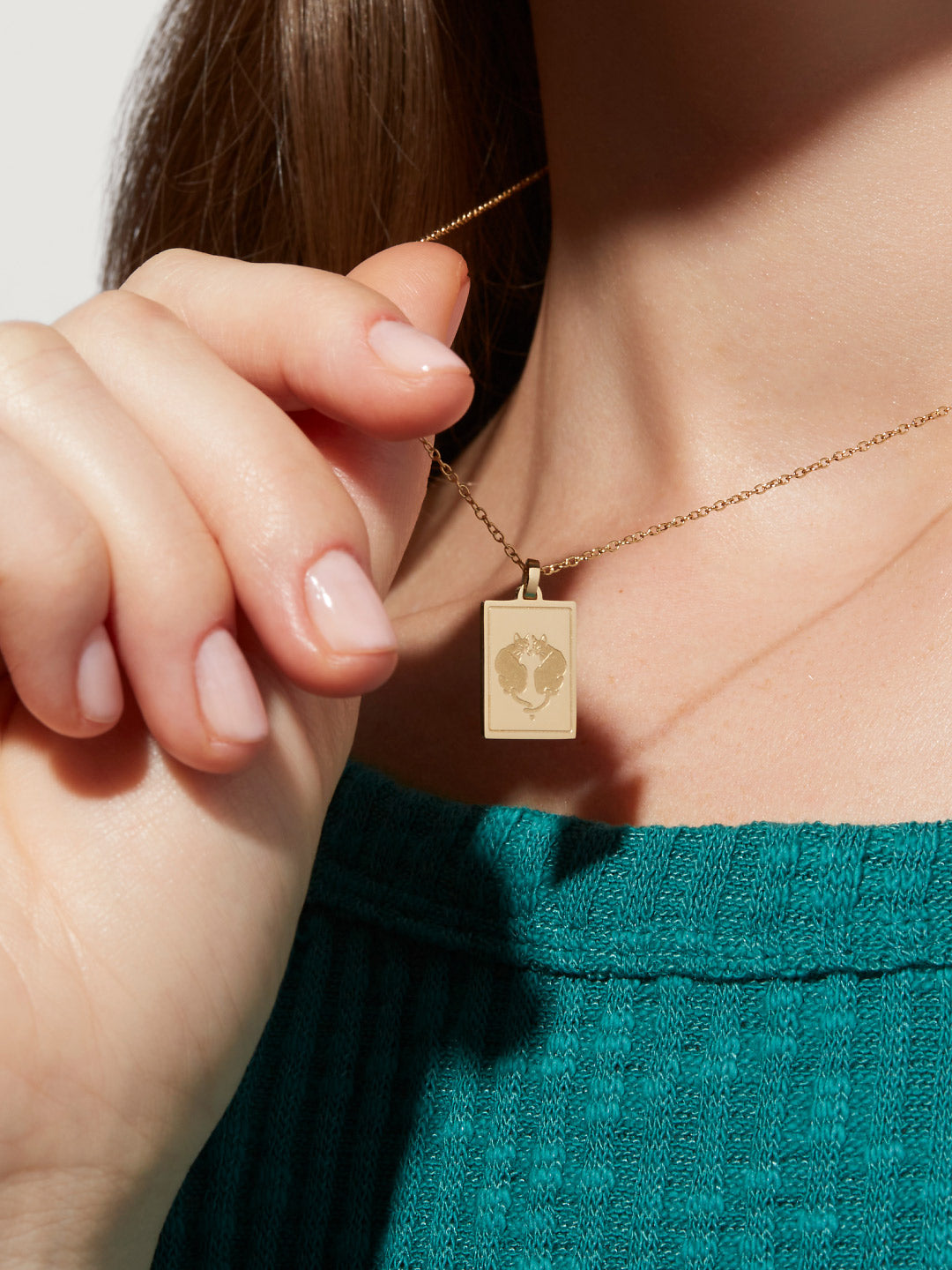 Ana Luisa Jewelry Necklaces Pendants Zodiac Necklace Gemini Stainless Steel