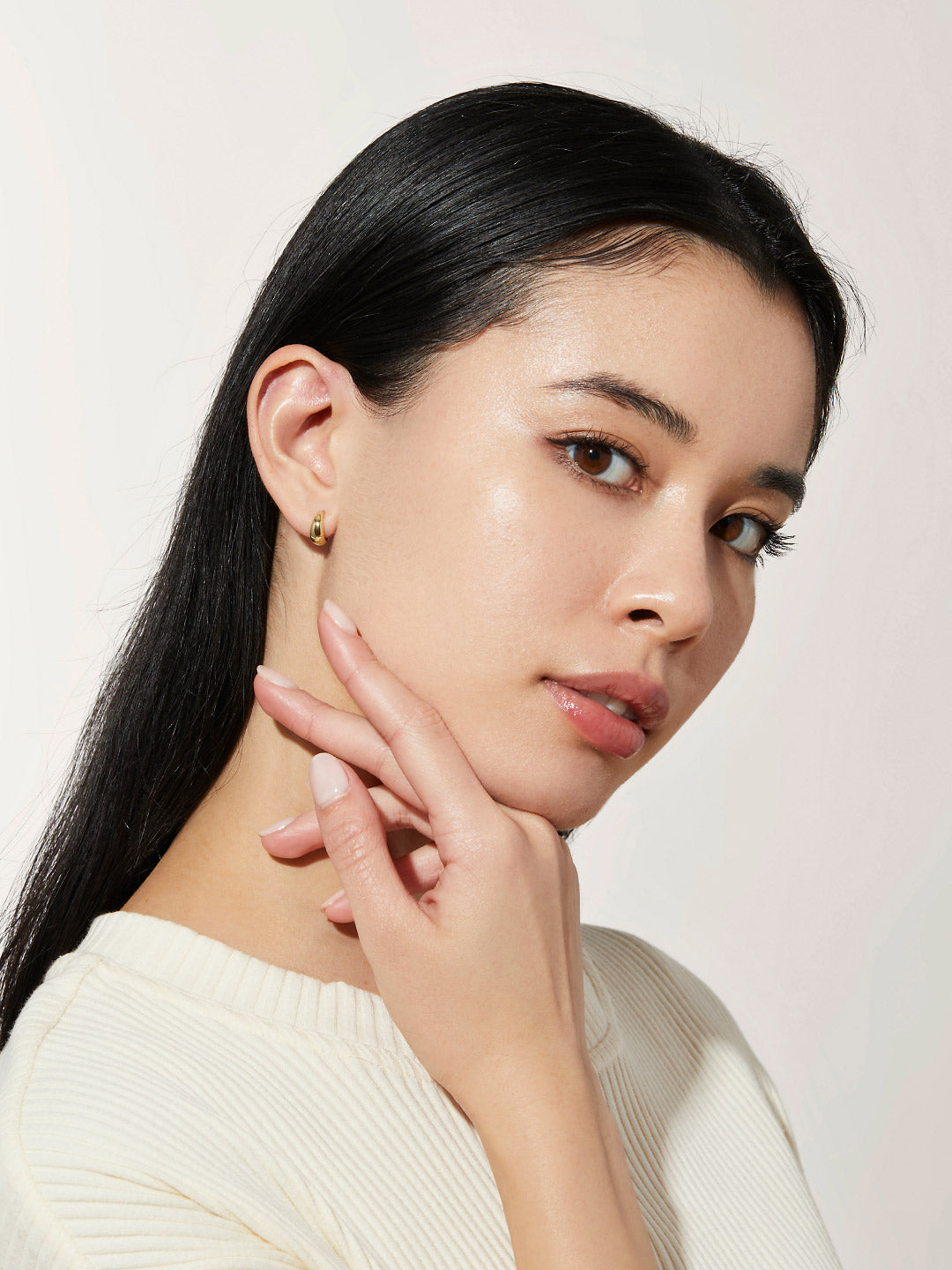 Ana Luisa Jewelry Earrings Huggie Bold Huggie Hoops Nate Silver