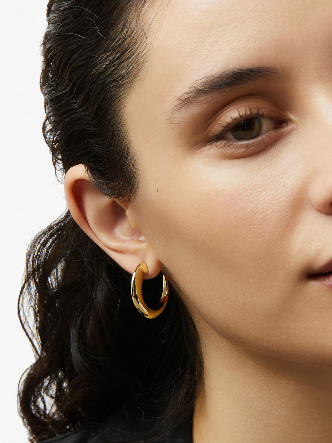 Ana Luisa Jewelry Earrings Medium Hoops Large Gold Hoop Earrings Teagan Gold