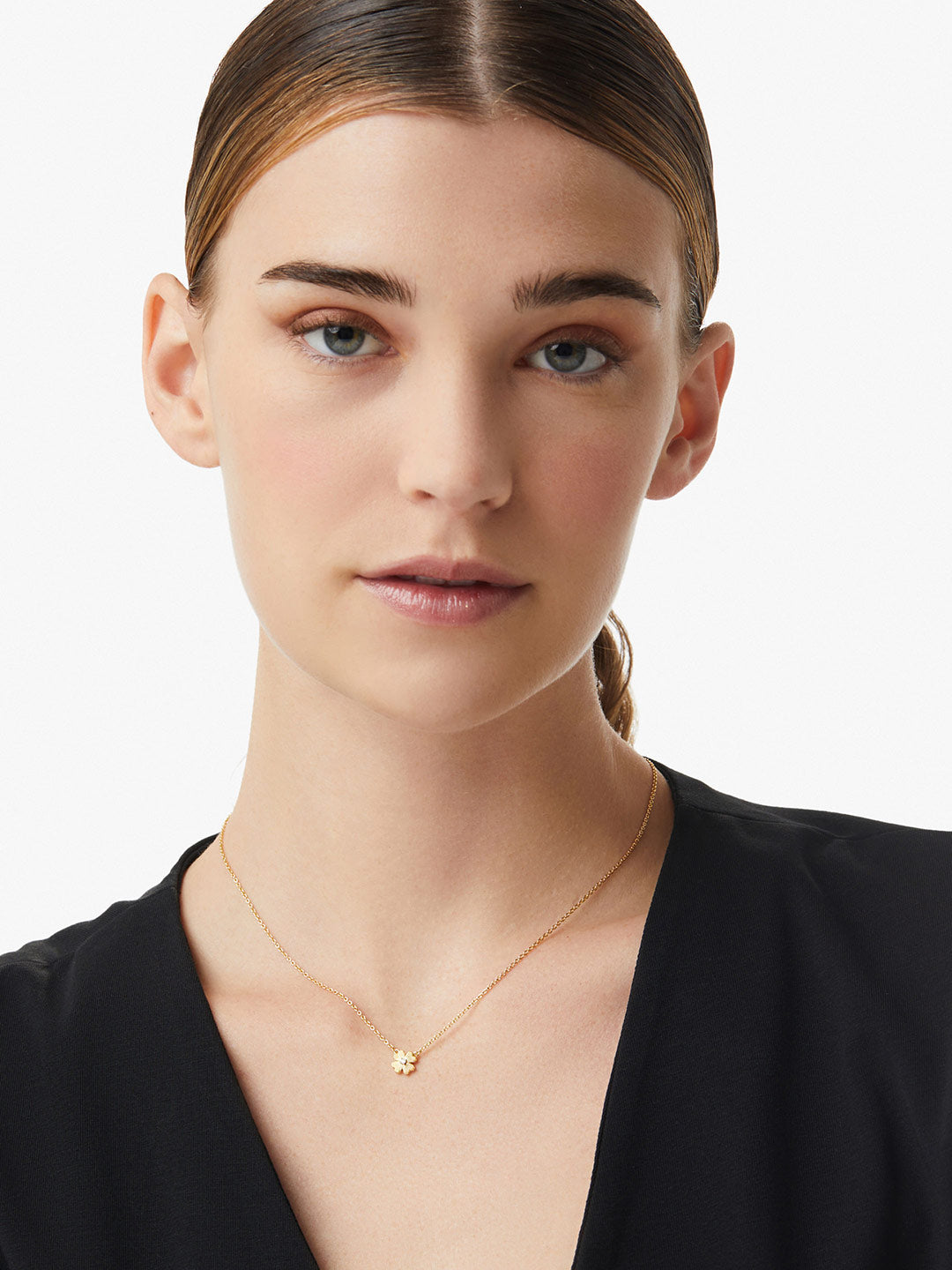 Ana Luisa Jewelry Necklaces Pendants Clover Necklace Kismet Silver