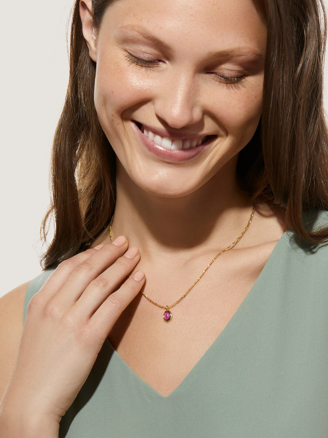 Ana Luisa Jewelry Necklaces Pendants Mood Necklace Mood Pendant Necklace Gold