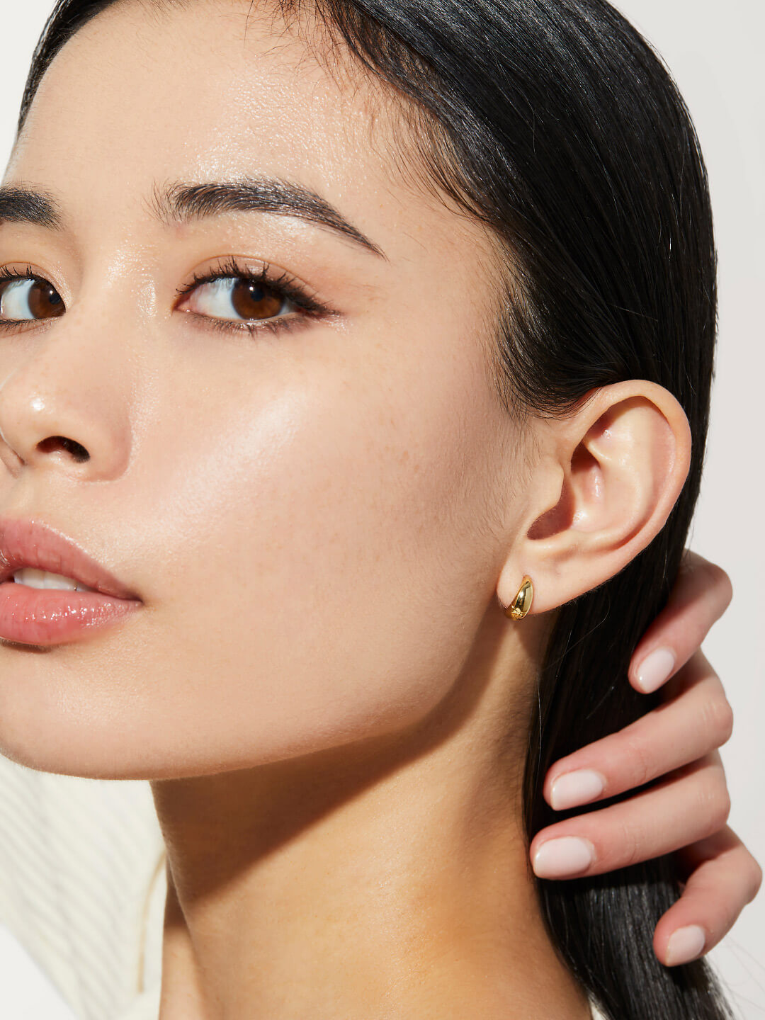 Ana Luisa Jewelry Earrings Huggie Bold Huggie Hoops Nate Silver