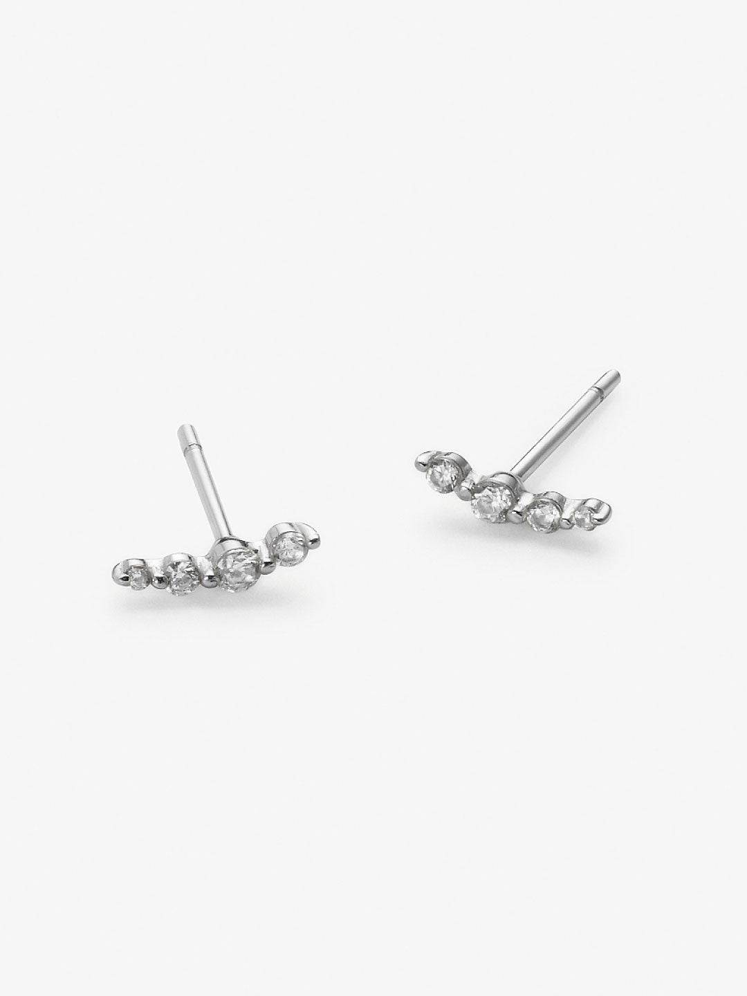 Ana Luisa Jewelry Earrings Stud Ear Climber Earrings Bonny Silver Silver