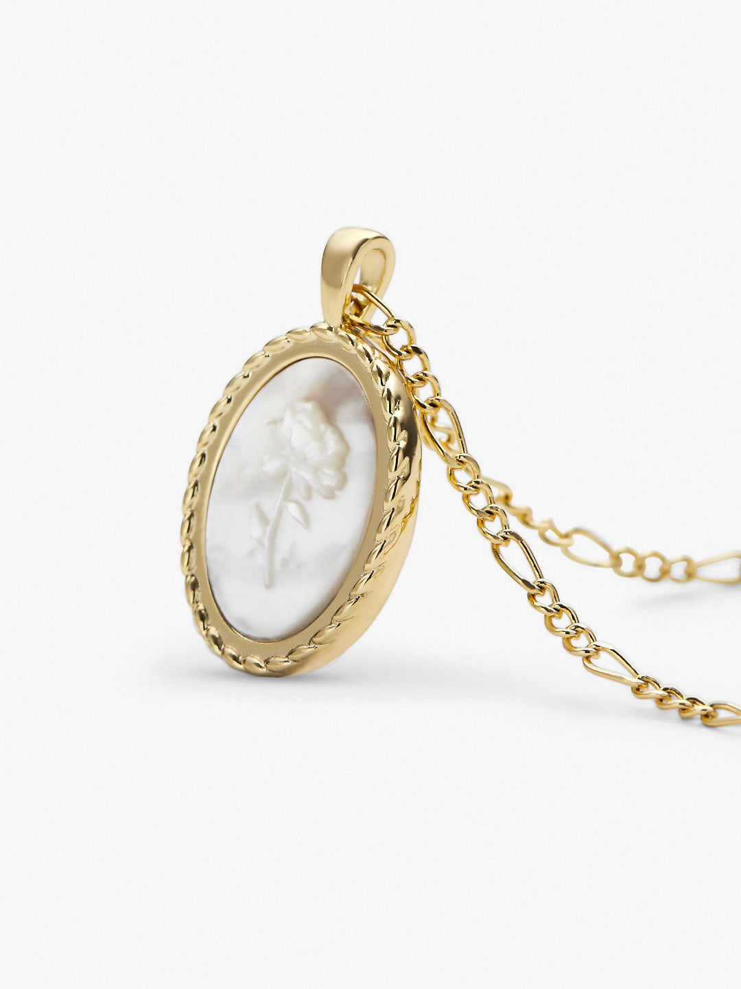 Ana Luisa Jewelry Necklace Pendant Necklace Rose Engraved Necklace Hannah Gold