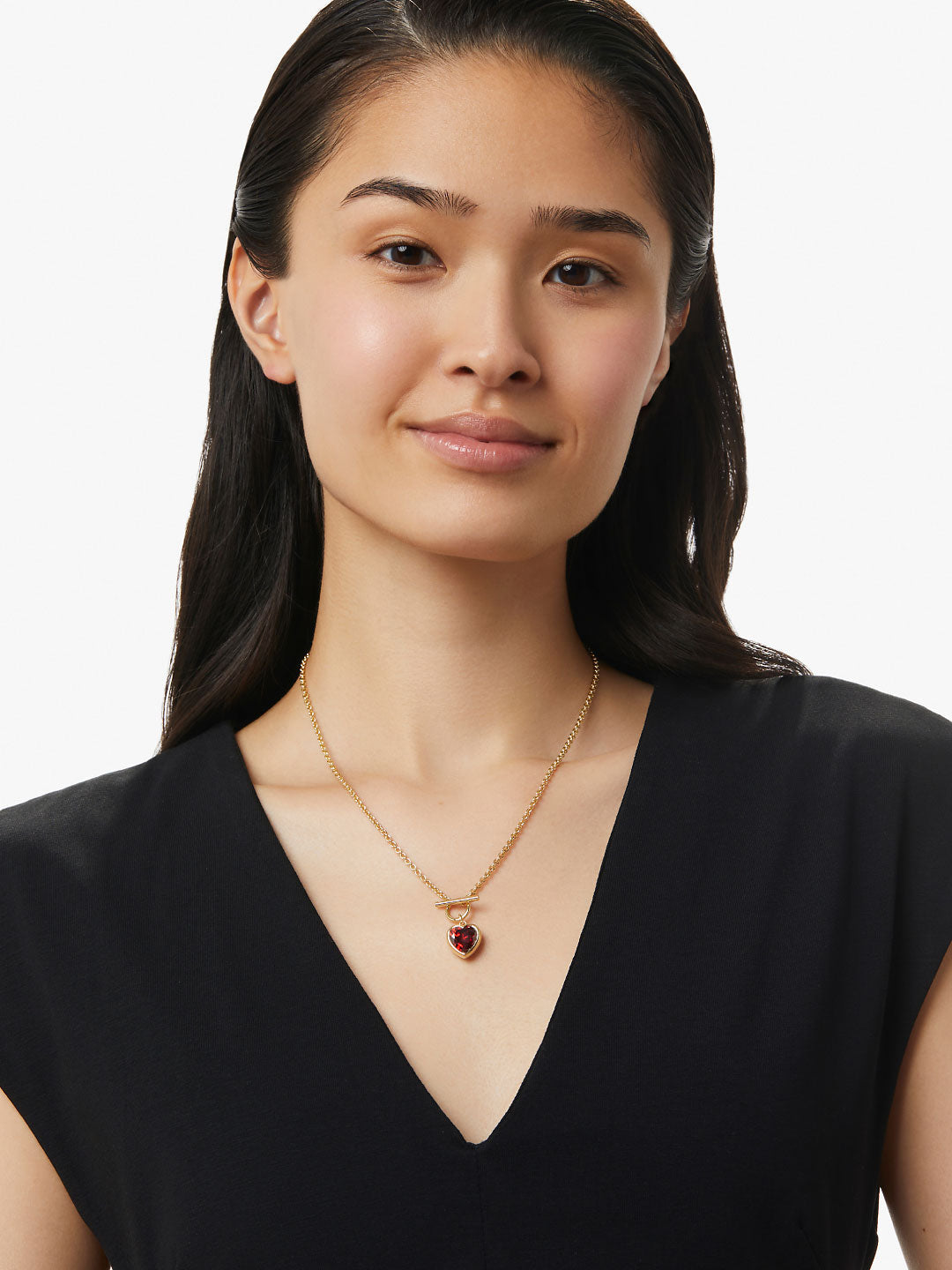 Ana Luisa Jewelry Necklaces Pendants Gold Heart Necklace Hana Lee Heart Gold