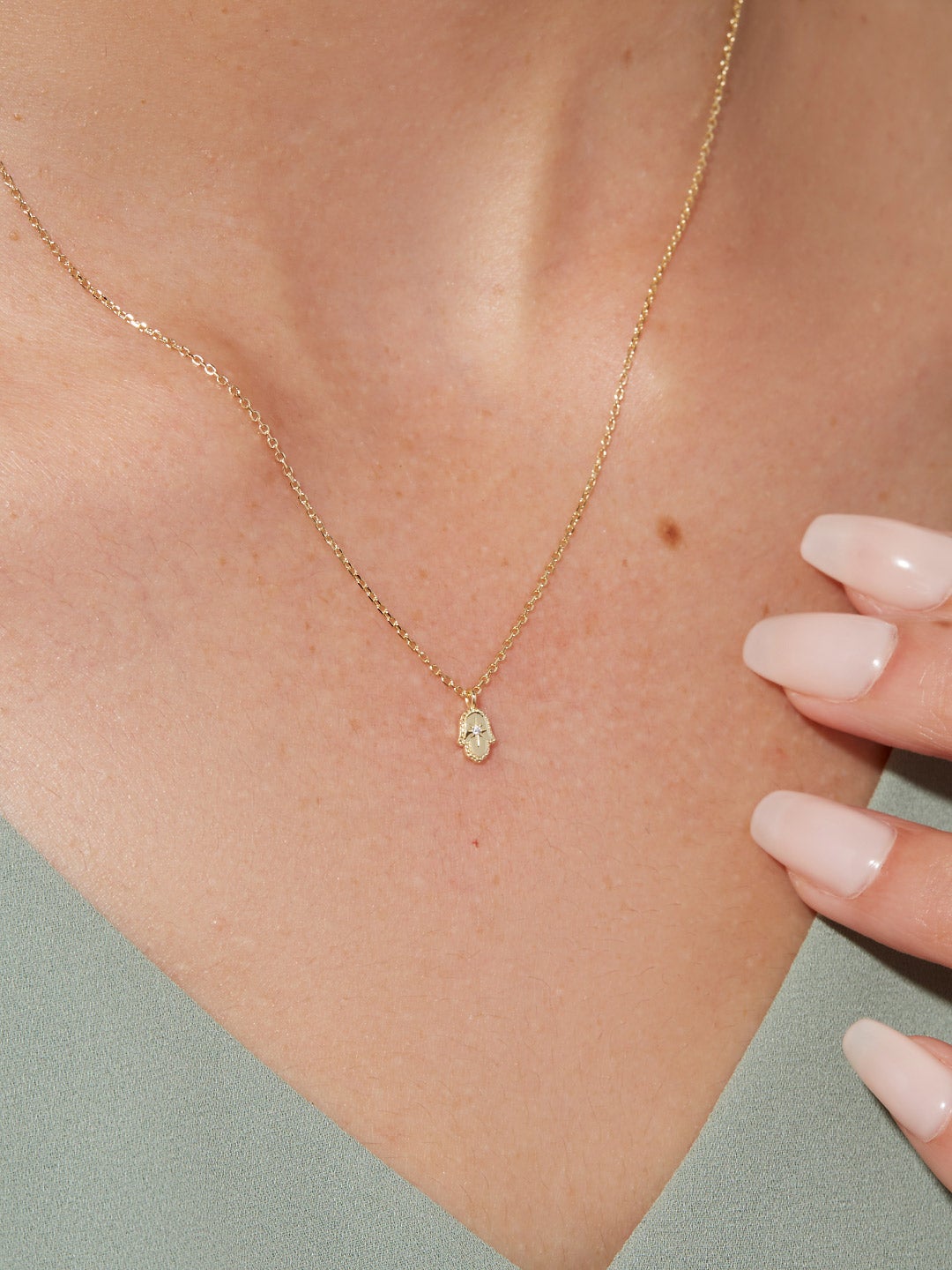 Ana Luisa Jewelry Necklaces Pendants Hamsa Necklace Hamsa Silver
