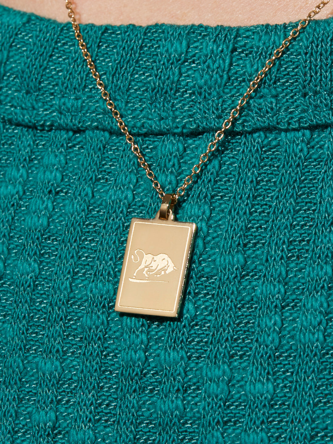 Ana Luisa Jewelry Necklaces Pendants Zodiac Necklace Taurus Stainless Steel