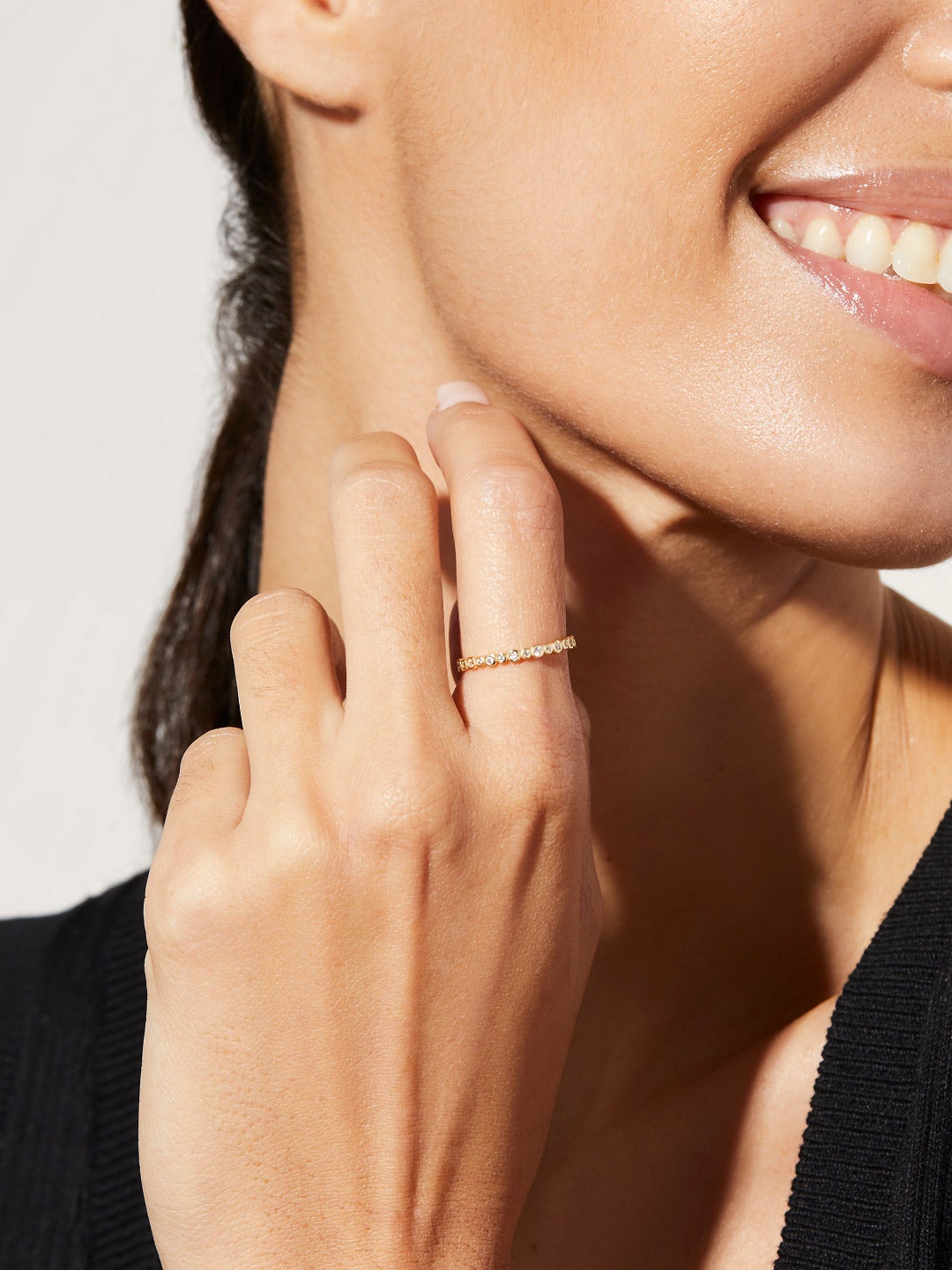 Ana Luisa Jewelry Rings Thin Band Ring Gold Ring Angeles Silver