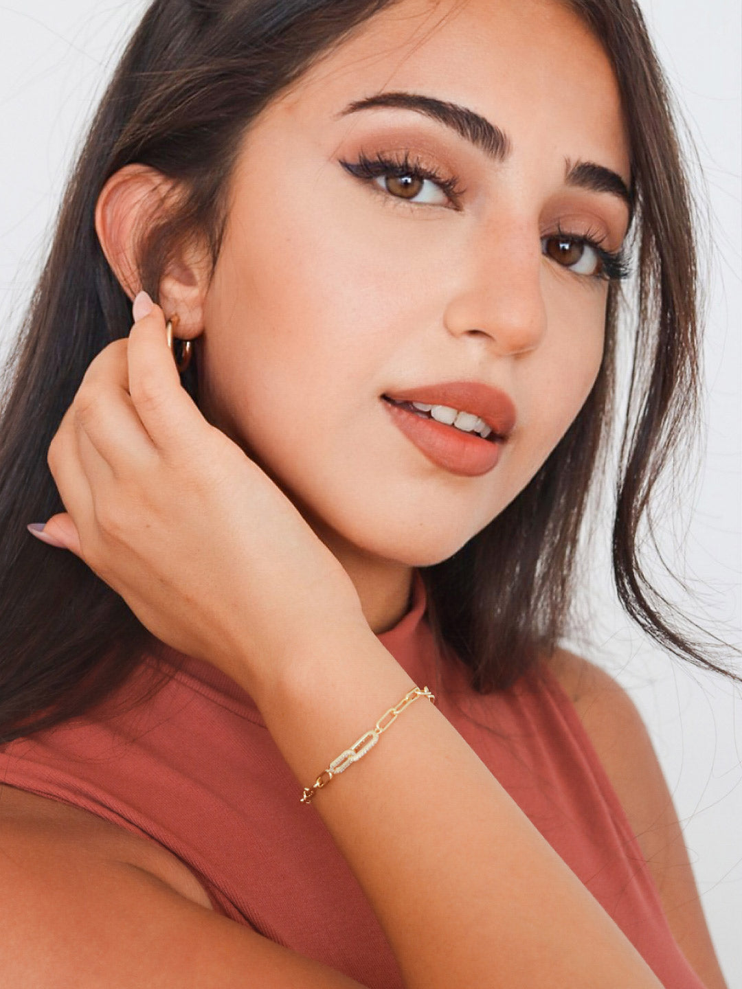 Ana Luisa Jewelry Bracelets Bold Chains Paperclip Bracelet Souryaz Bracelet Gold