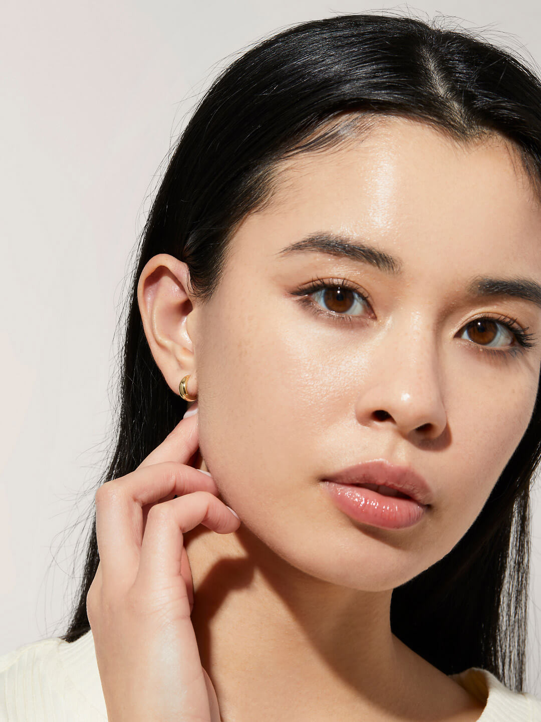 Ana Luisa Jewelry Earrings Huggie Bold Huggie Hoops Nate Silver