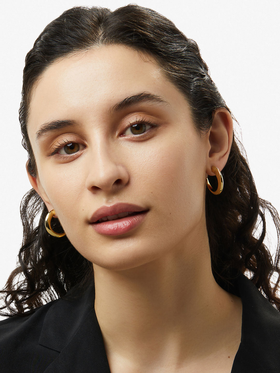 Ana Luisa Jewelry Earrings Medium Hoops Large Gold Hoop Earrings Teagan Gold