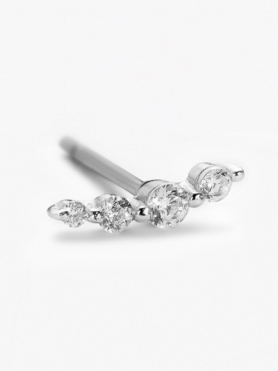 Ana Luisa Jewelry Earrings Stud Ear Climber Earrings Bonny Silver Silver