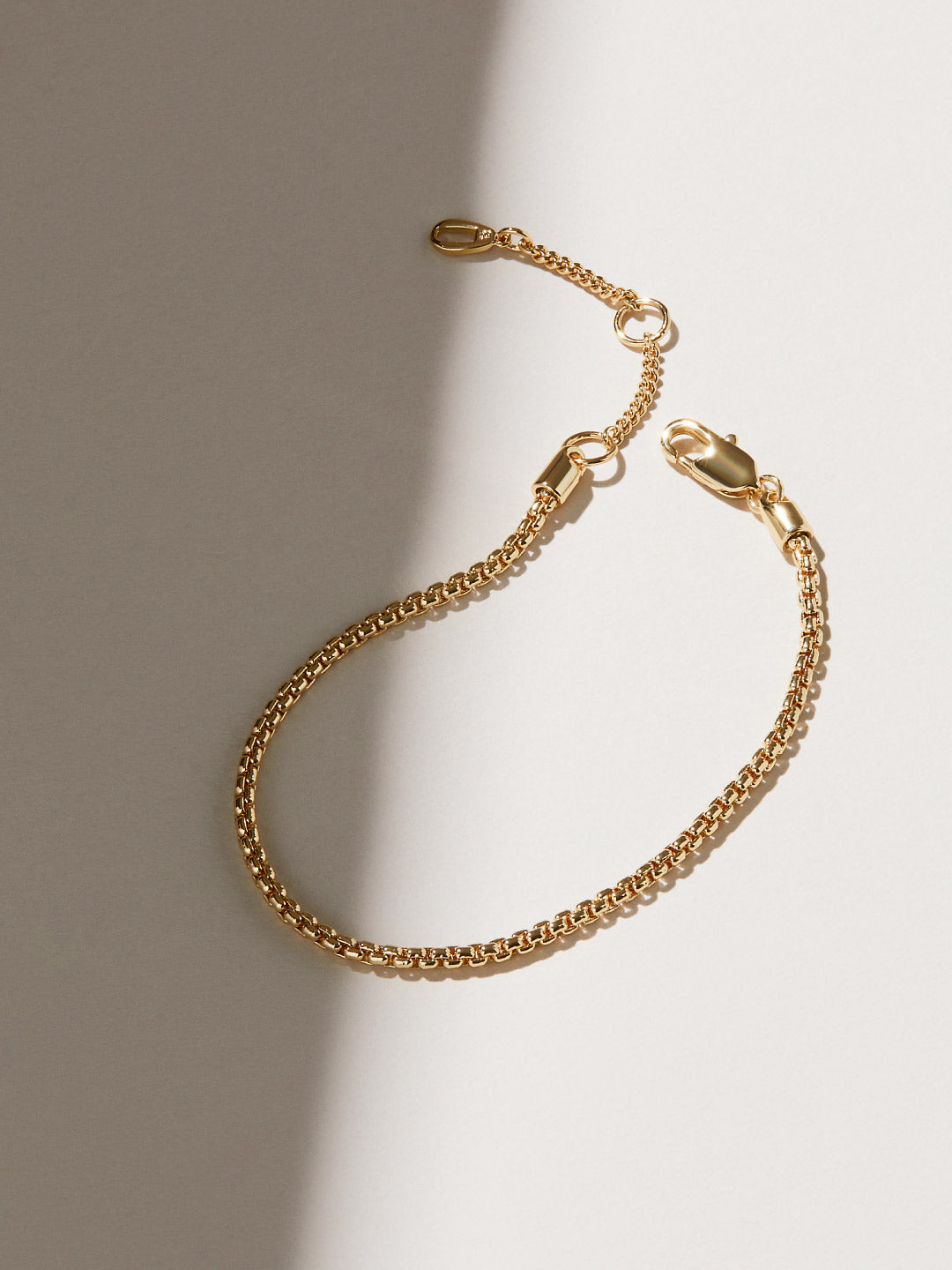Ana Luisa Jewelry Bracelets Medium Chains Soft Box Chain Bracelet Danay Gold