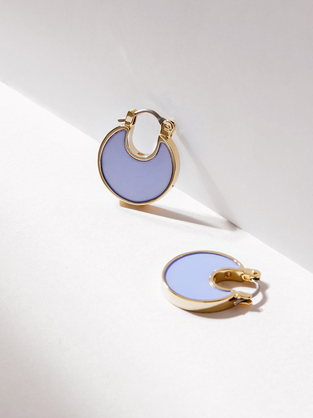 Ana Luisa Jewelry Earring Hoops Mini Hoop Earrings Mini Hana Pastel Blue Gold