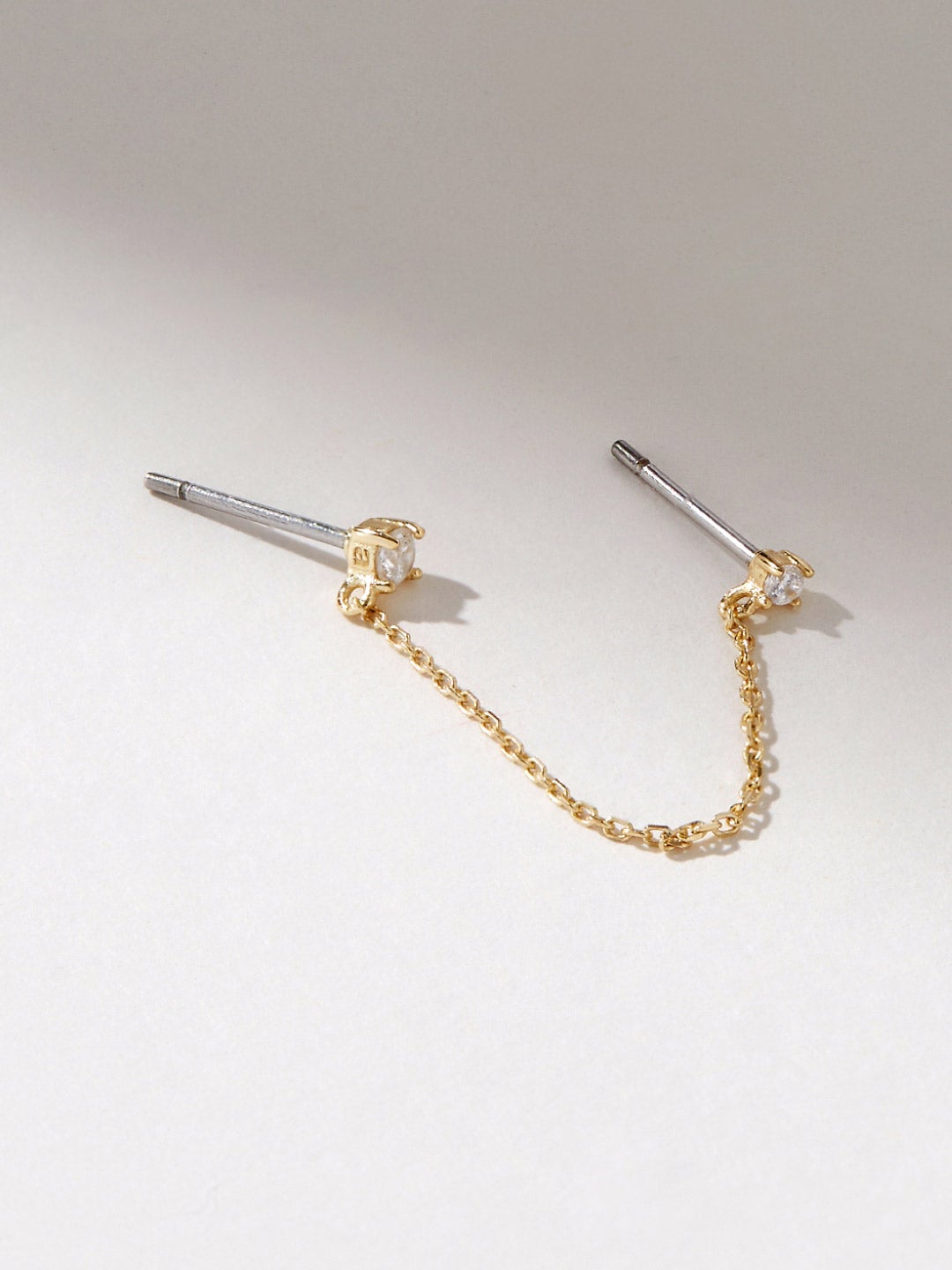 Ana Luisa Jewelry Earring Small Hoops Chain Earring Belle Silver